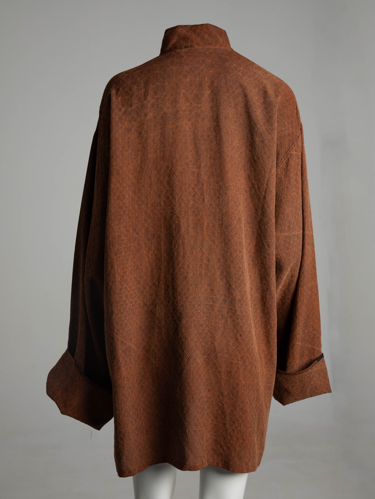 Sophie Hong Brown Mud Silk Jacket