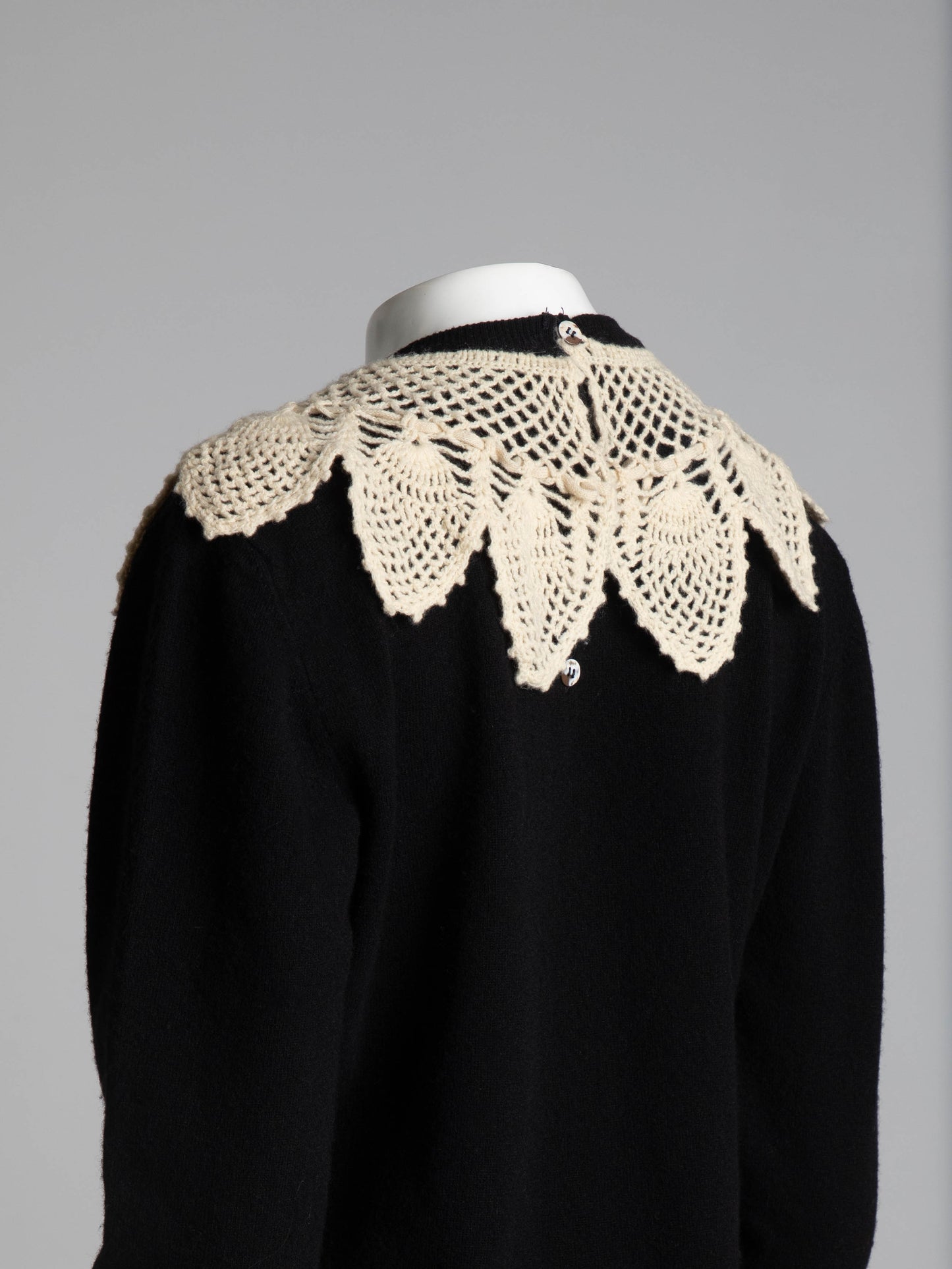 Pour Toi Miss Deanna A/W 1987 Crochet Collar Knit Dress