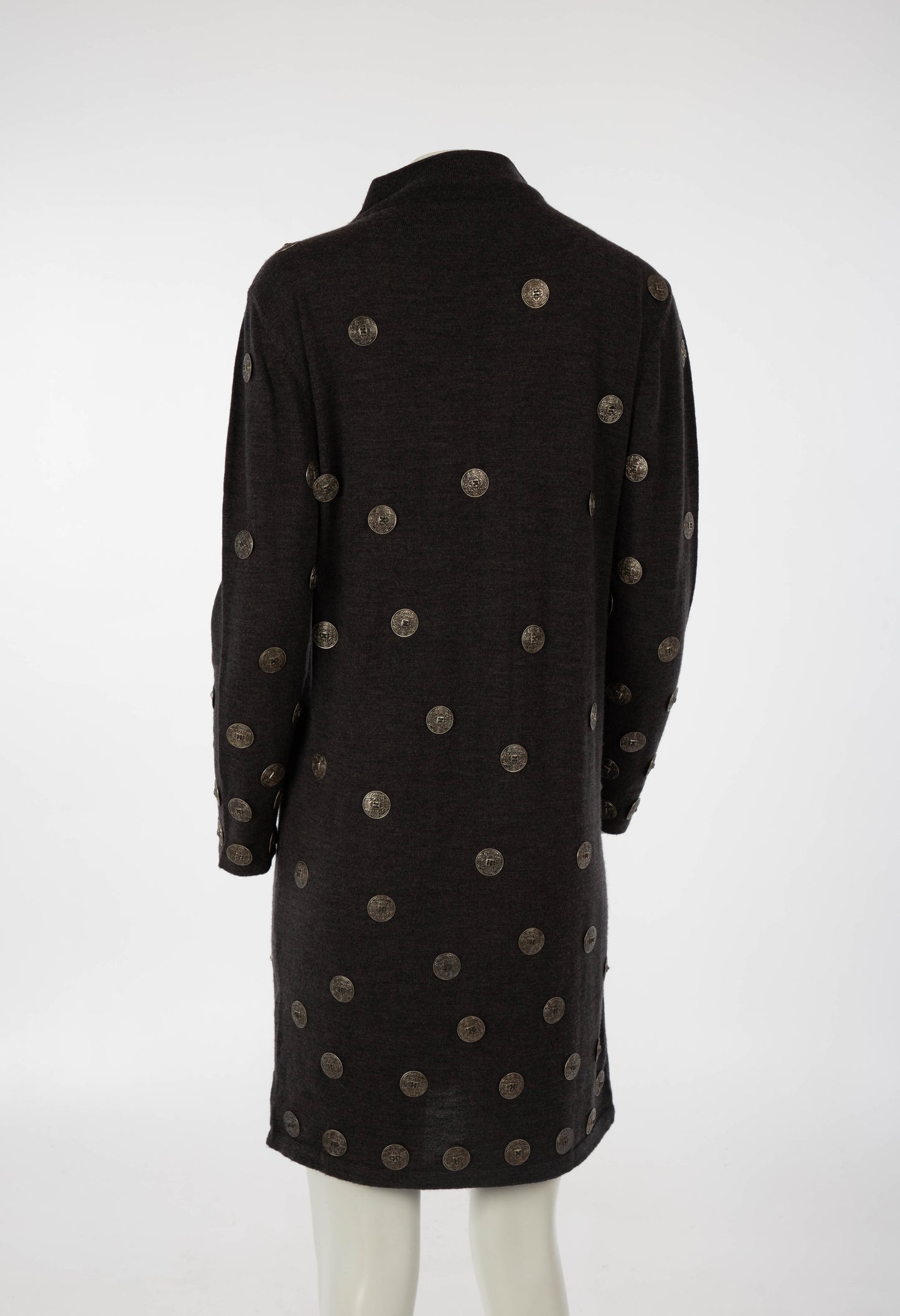 Pour Toi Miss Deanna A/W 1987 Grey Wool with Metal Buttons