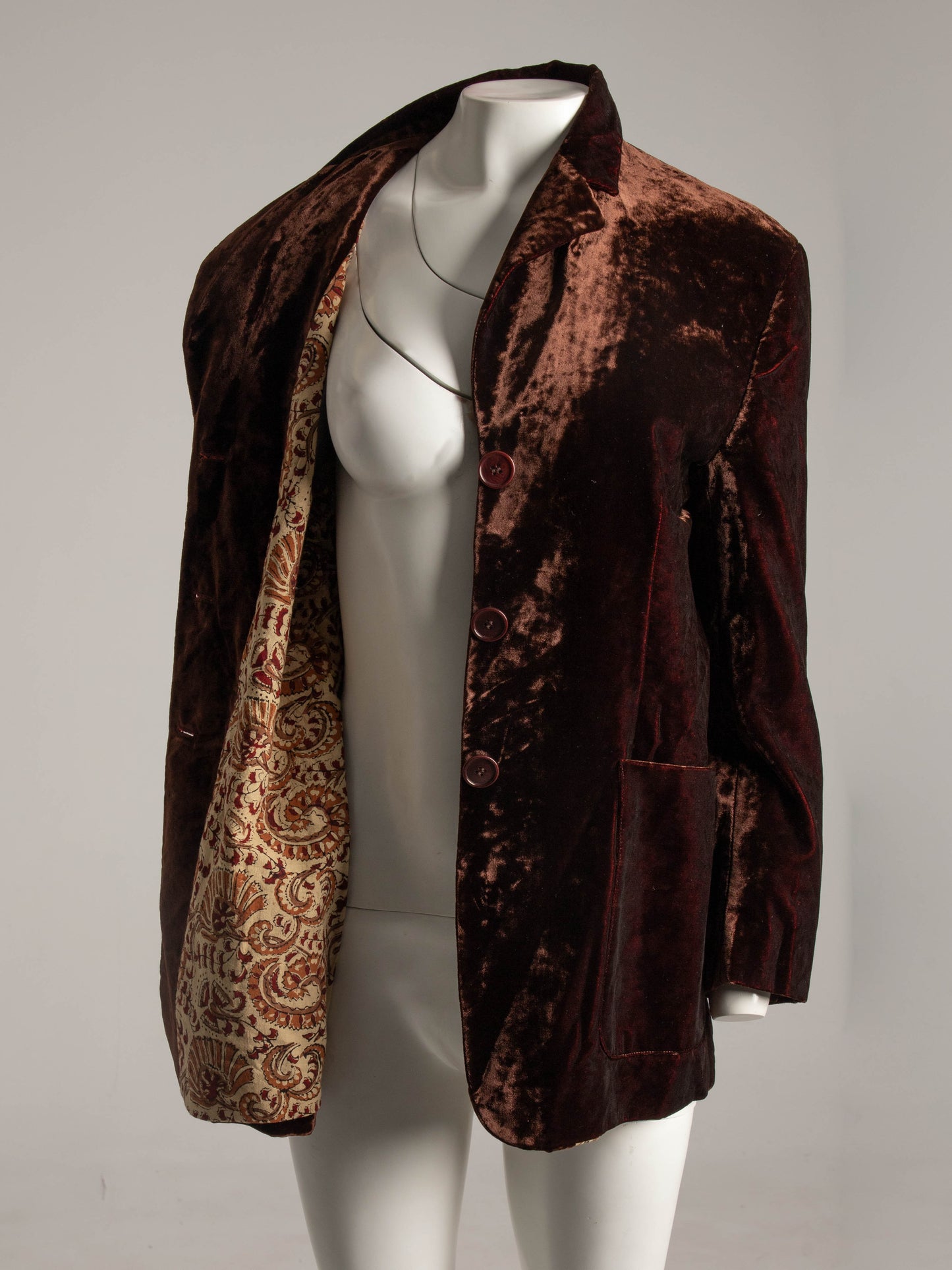 Callaghan Romeo Gigli Era 1994 Brown Velvet Blazer