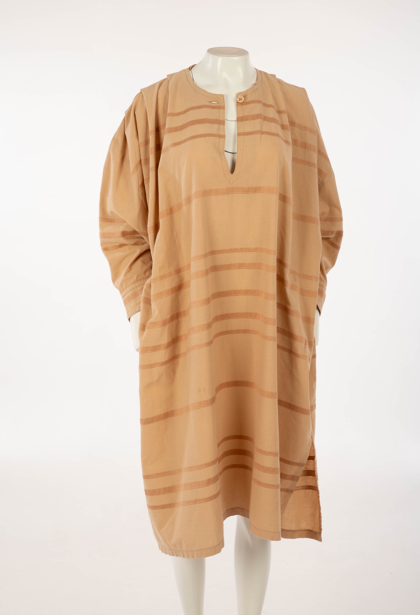 France Andrevie Blush Striped Cotton Smock