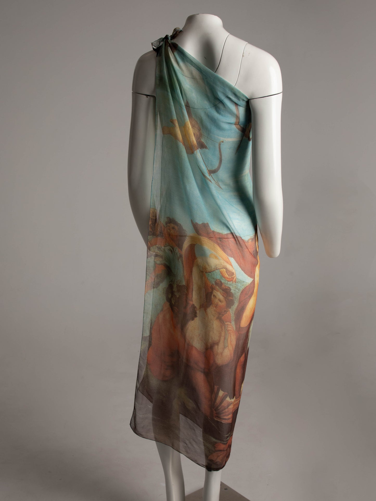 Dolce & Gabbana S/S 1990 Silk Shawl Raphael's 'Triumph of Galatea' Print