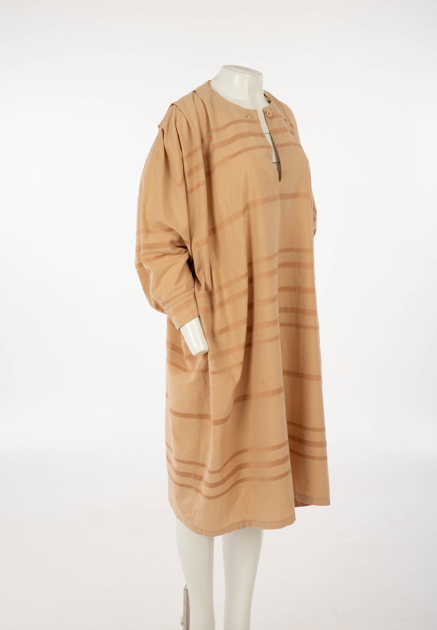 France Andrevie Blush Striped Cotton Smock