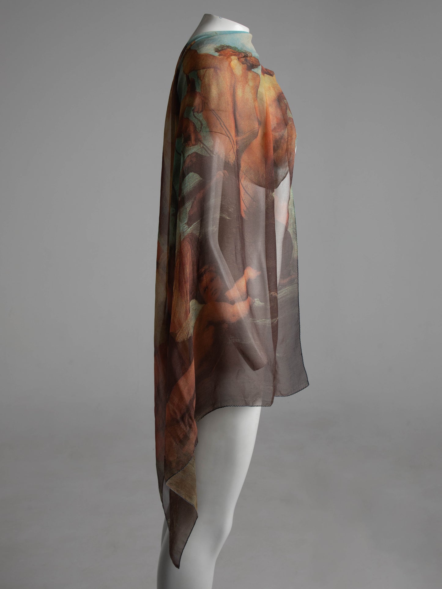 Dolce & Gabbana S/S 1990 Silk Shawl Raphael's 'Triumph of Galatea' Print