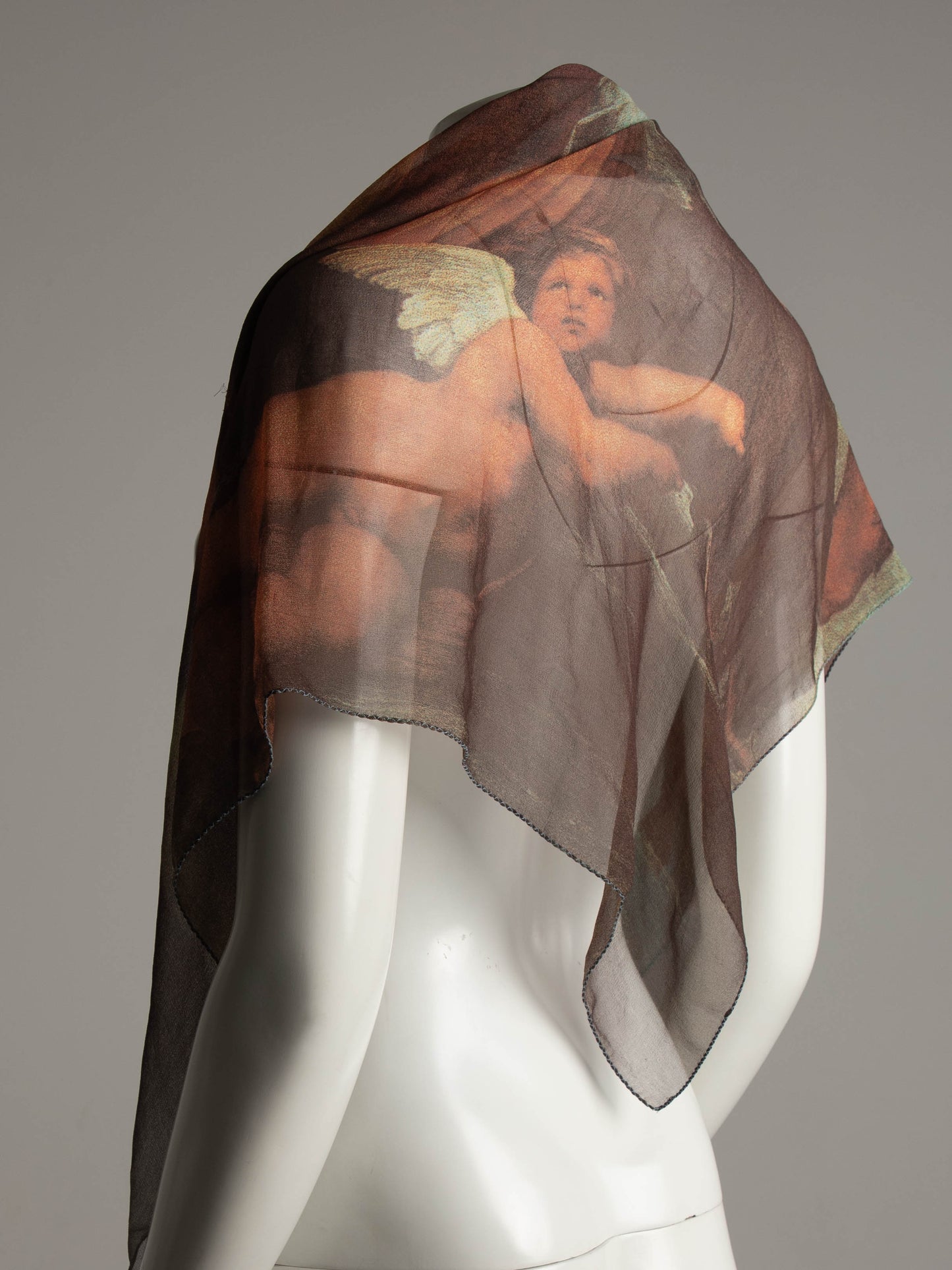 Dolce & Gabbana S/S 1990 Silk Shawl Raphael's 'Triumph of Galatea' Print