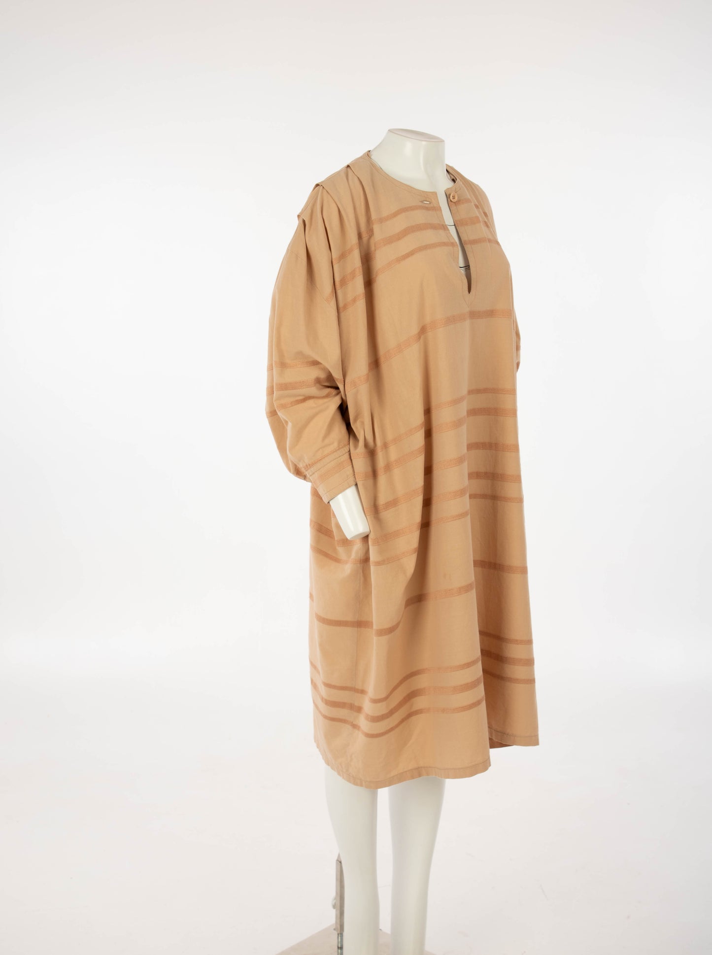 France Andrevie Blush Striped Cotton Smock