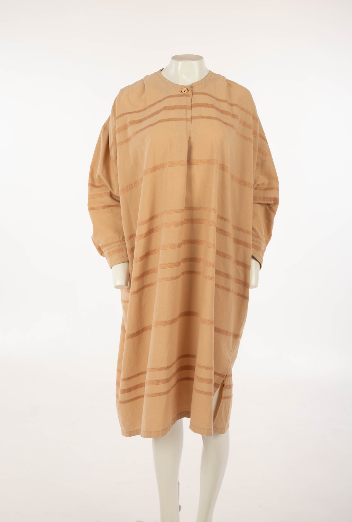 France Andrevie Blush Striped Cotton Smock