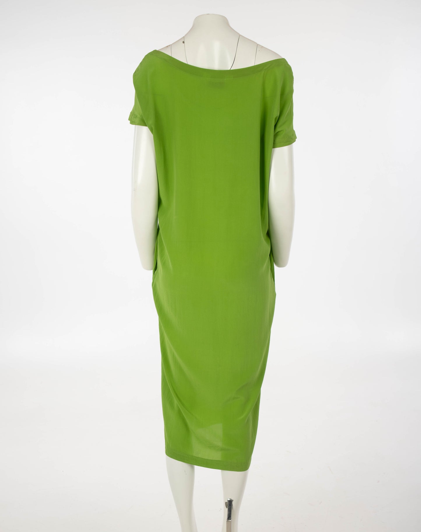 Adeline André Green Silk Dress