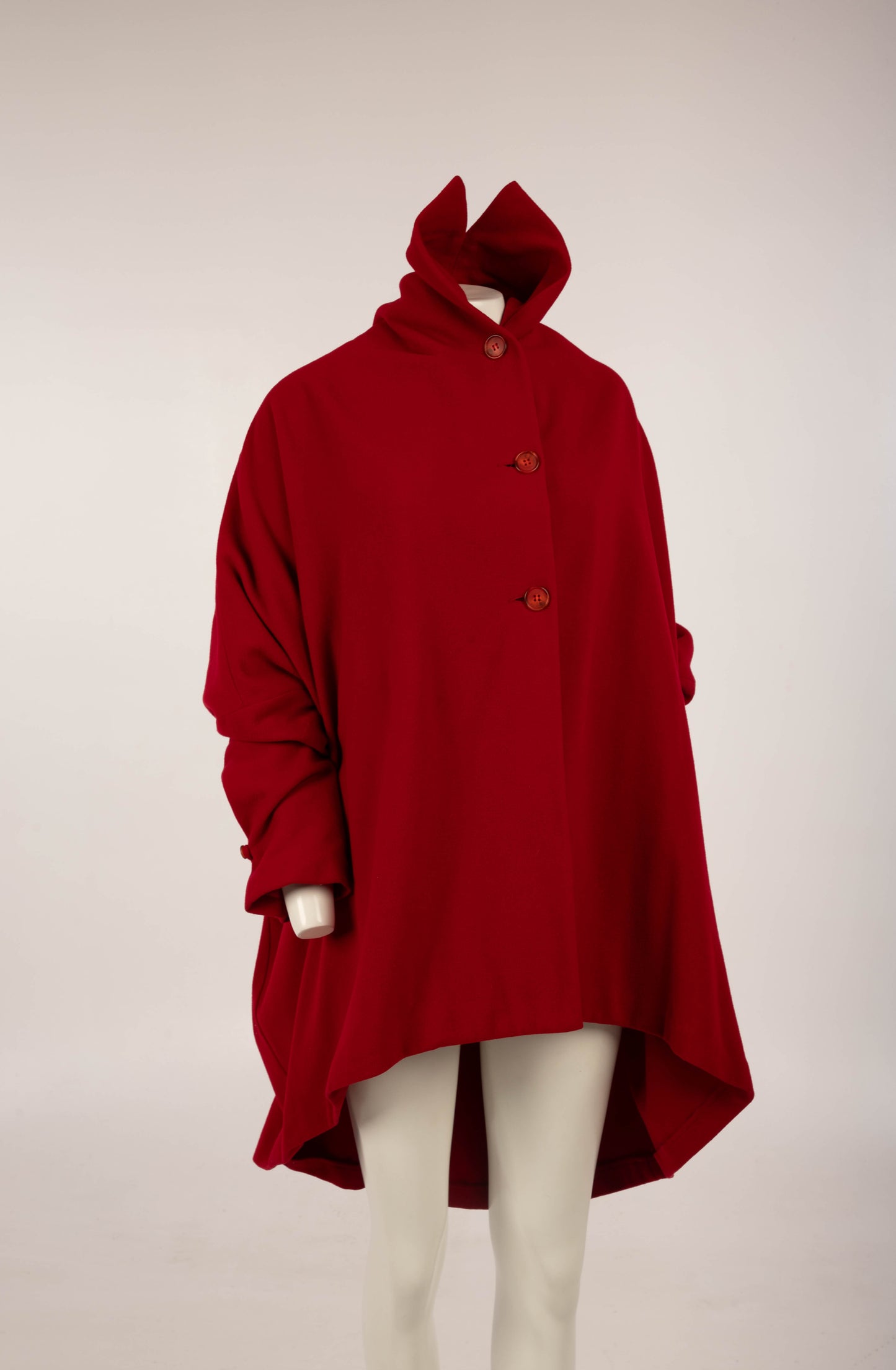 Dolce & Gabbana Red Wool Coat A/W 1990