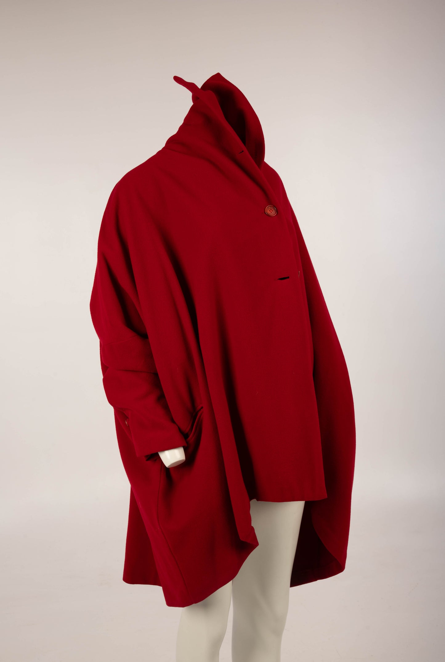 Dolce & Gabbana Red Wool Coat A/W 1990