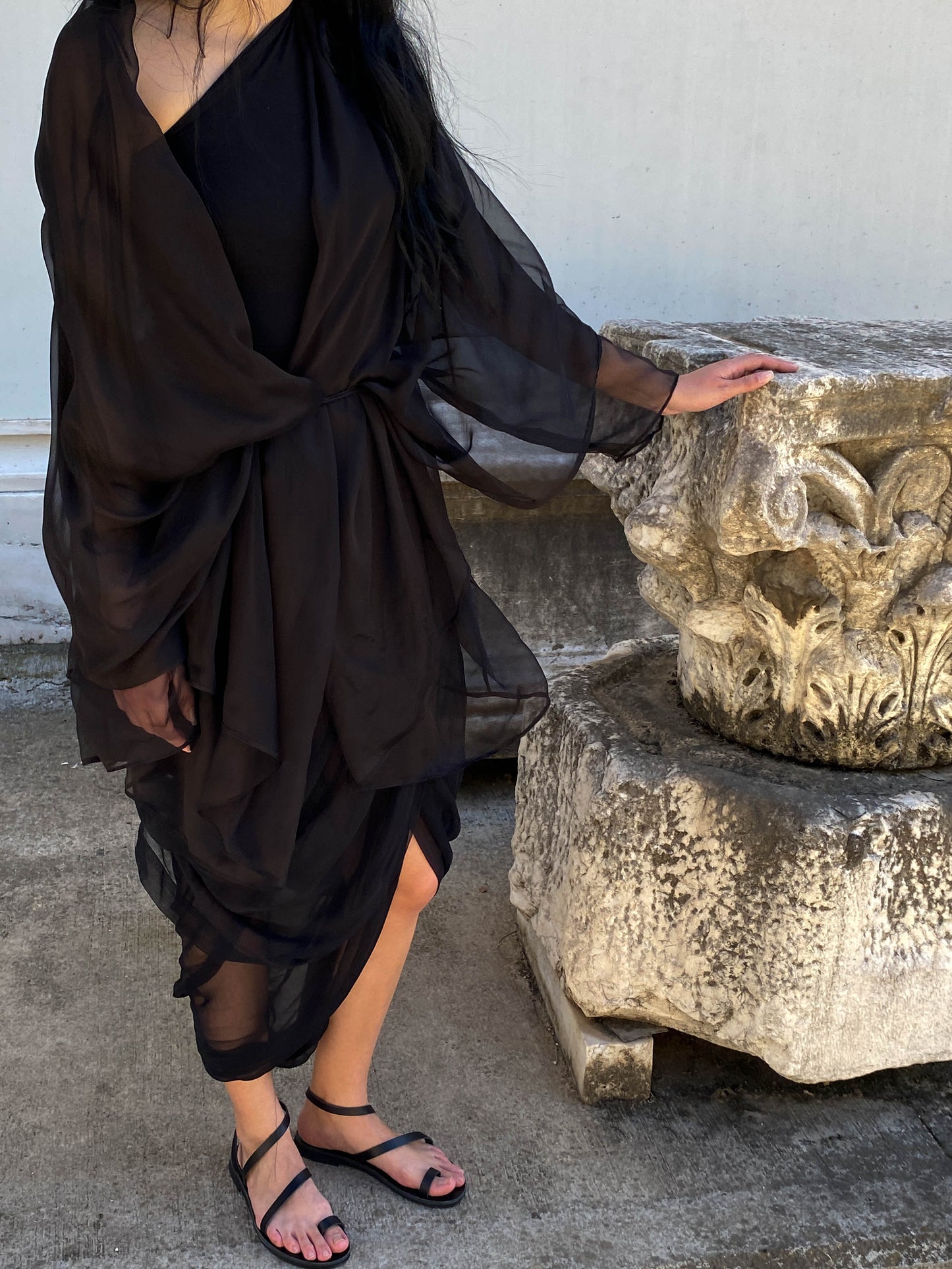 Celia Phillips Black Silk 'Acheron' Jacket