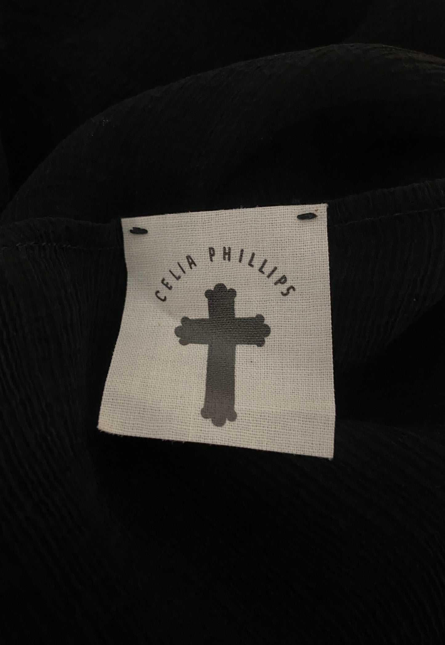 Celia Phillips Black Silk 'Acheron' Jacket
