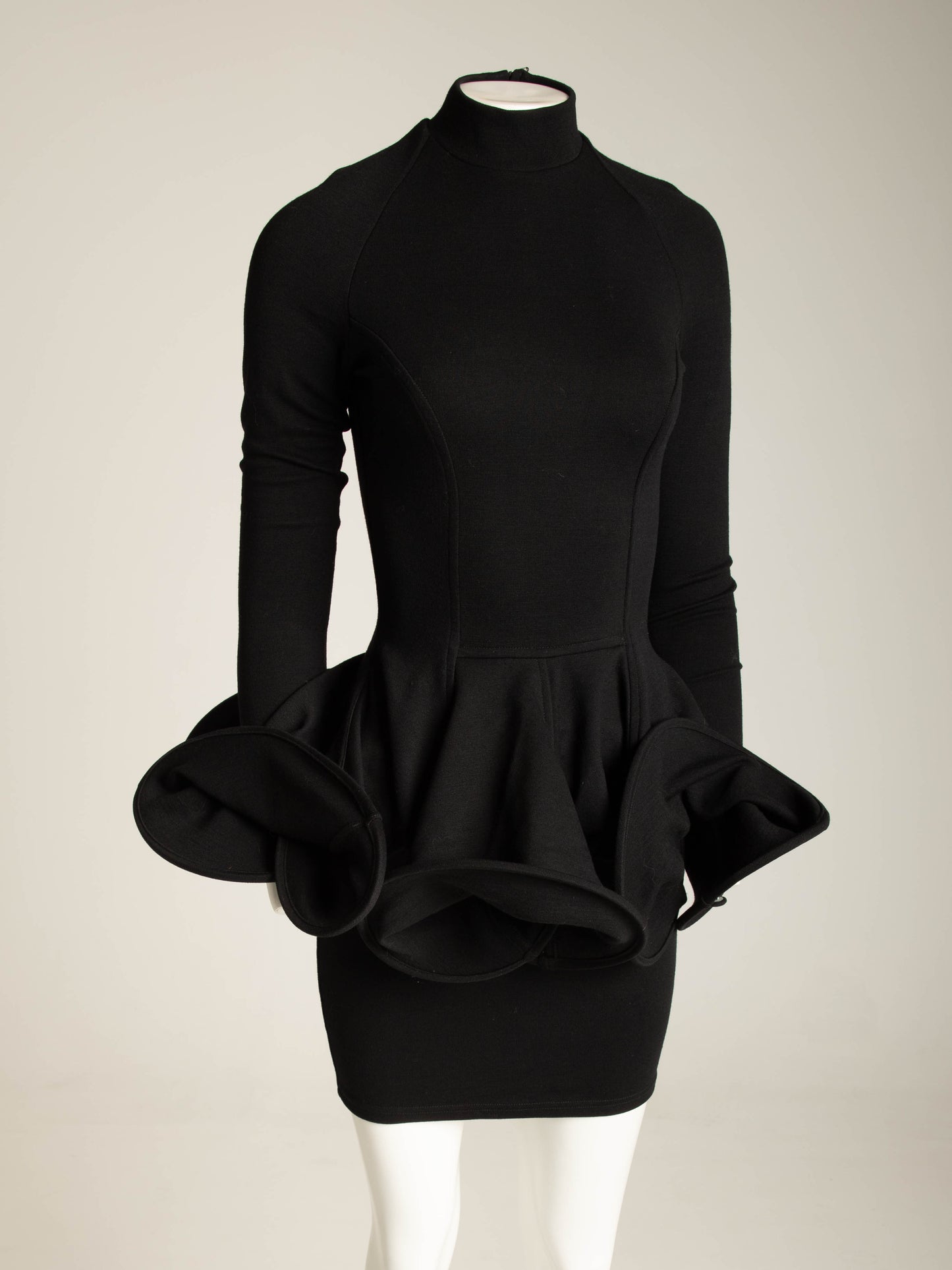 Emilio Cavallini Black Spiral Skirt Dress