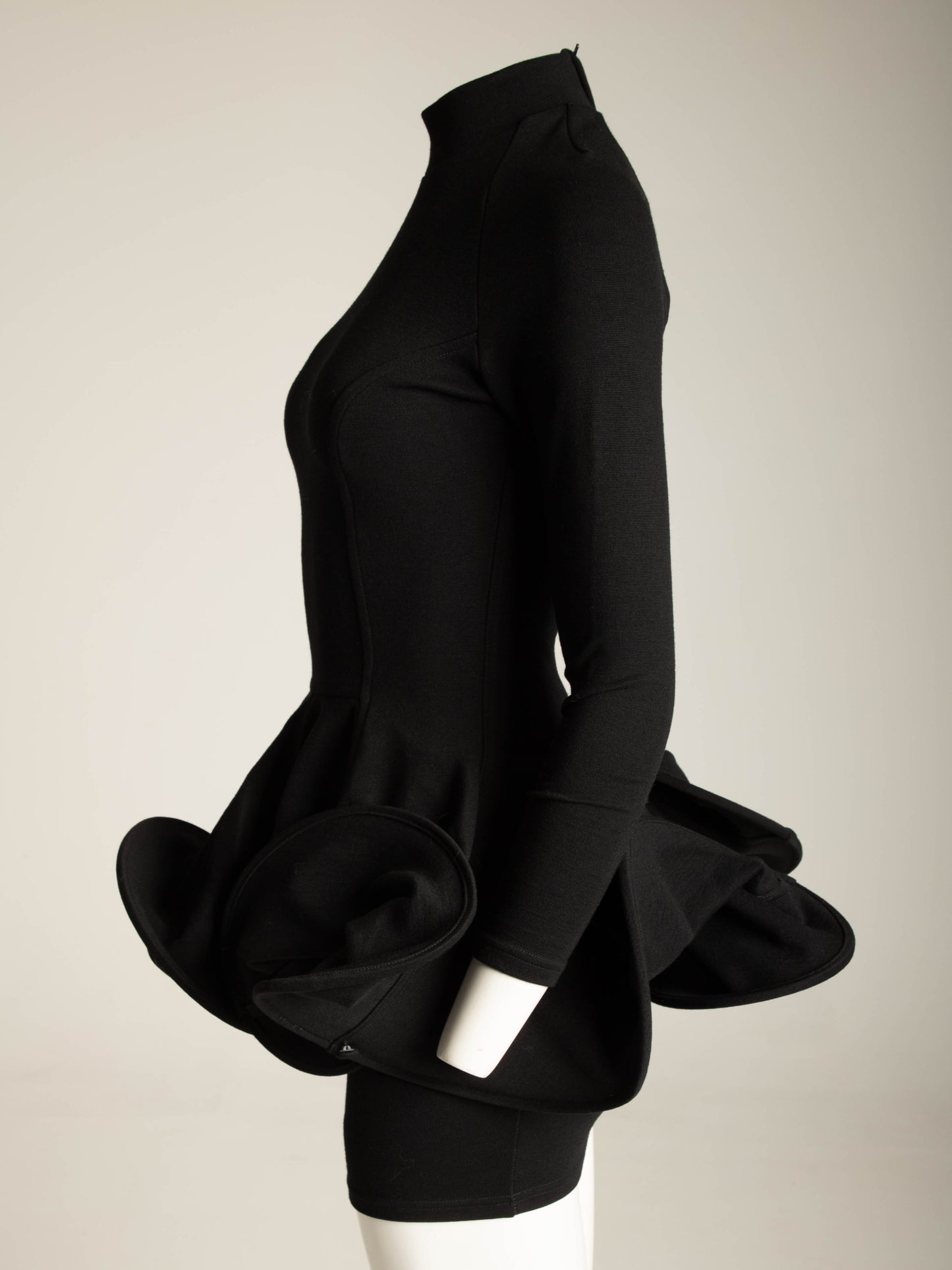 Emilio Cavallini Black Spiral Skirt Dress
