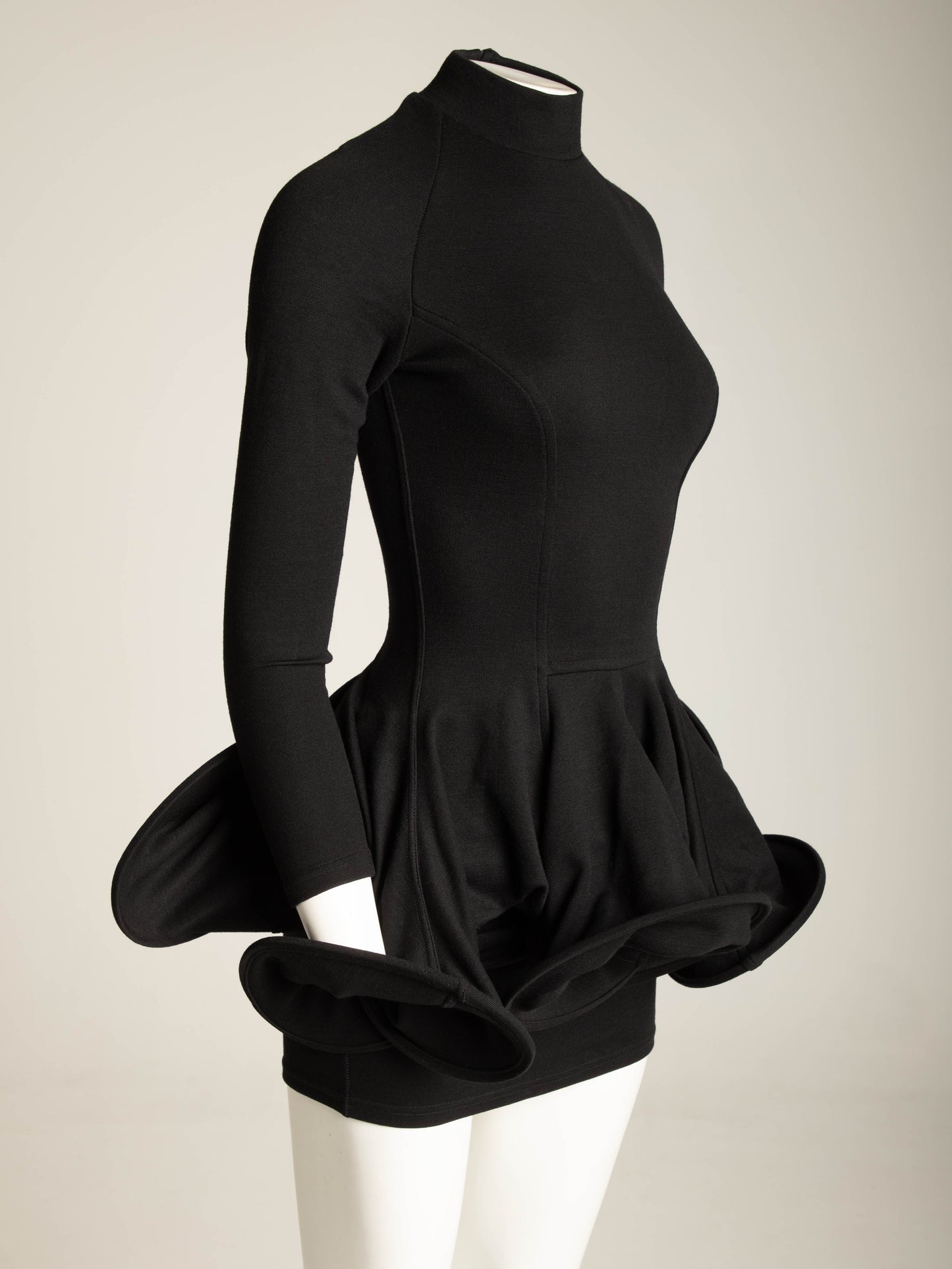 Emilio Cavallini Black Spiral Skirt Dress