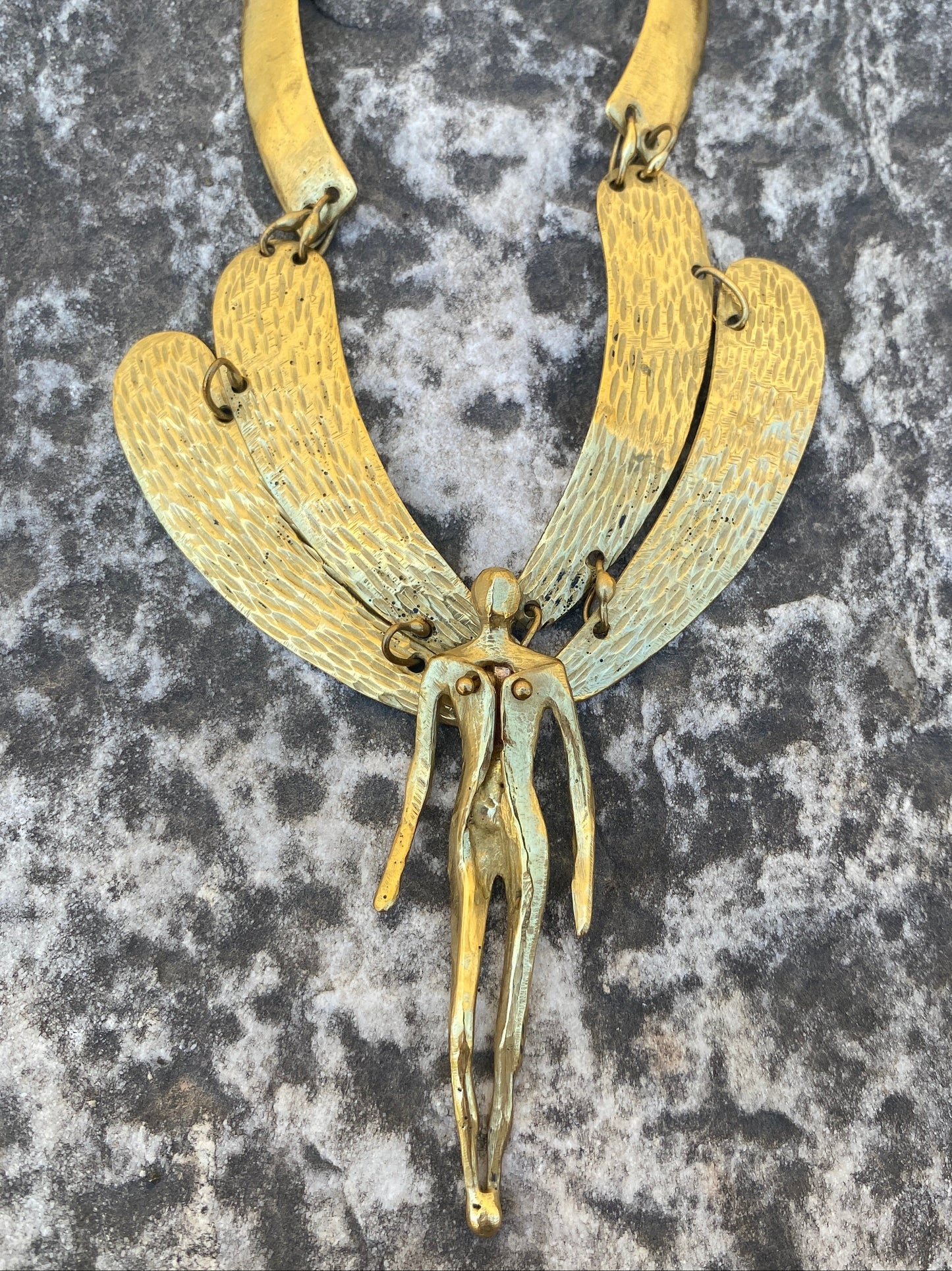 Endo Lozano Ramirez Brass Fairy Necklace