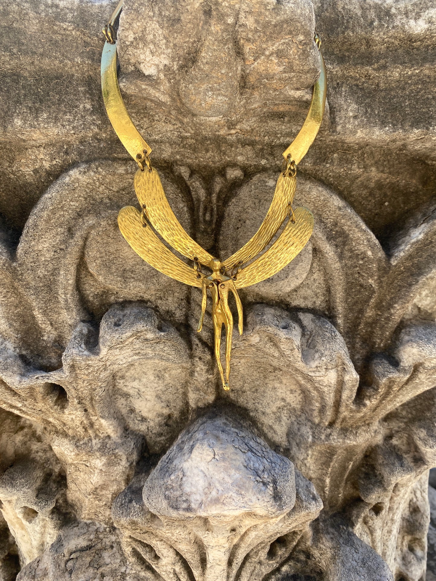 Endo Lozano Ramirez Brass Fairy Necklace