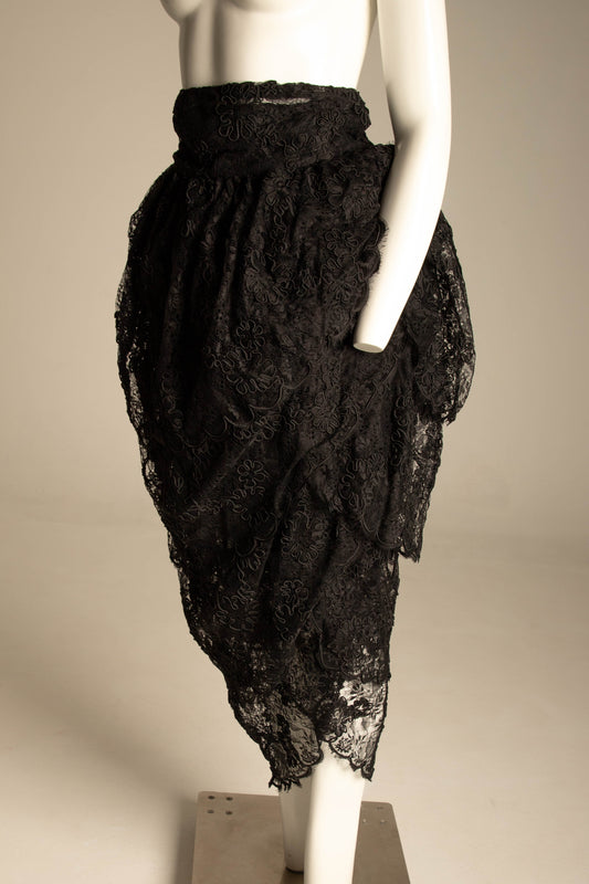 Callaghan Romeo Gigli Era Lace Cocoon Skirt