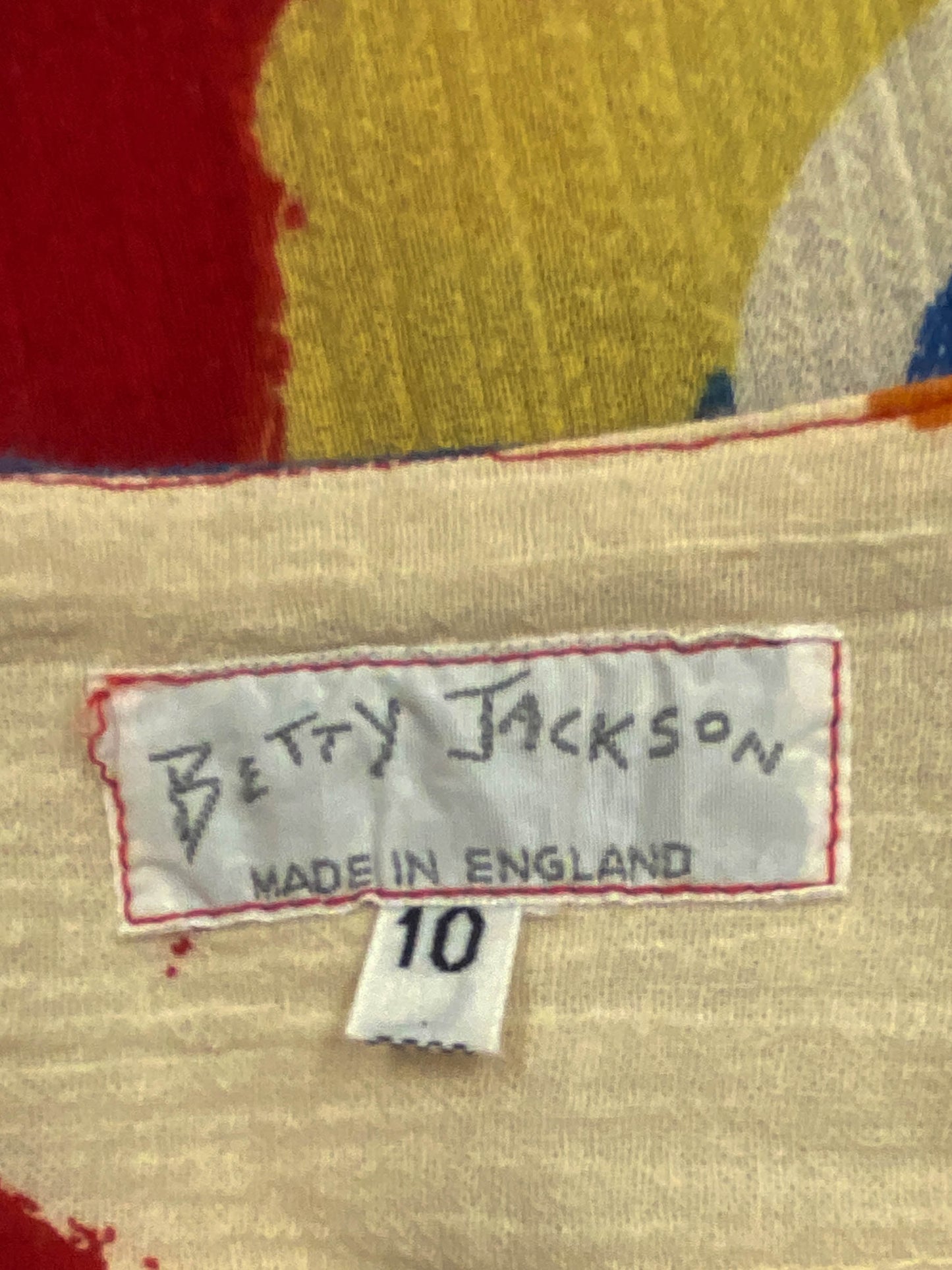 Betty Jackson 'The Cloth' 1985 Abstract Design Blouse