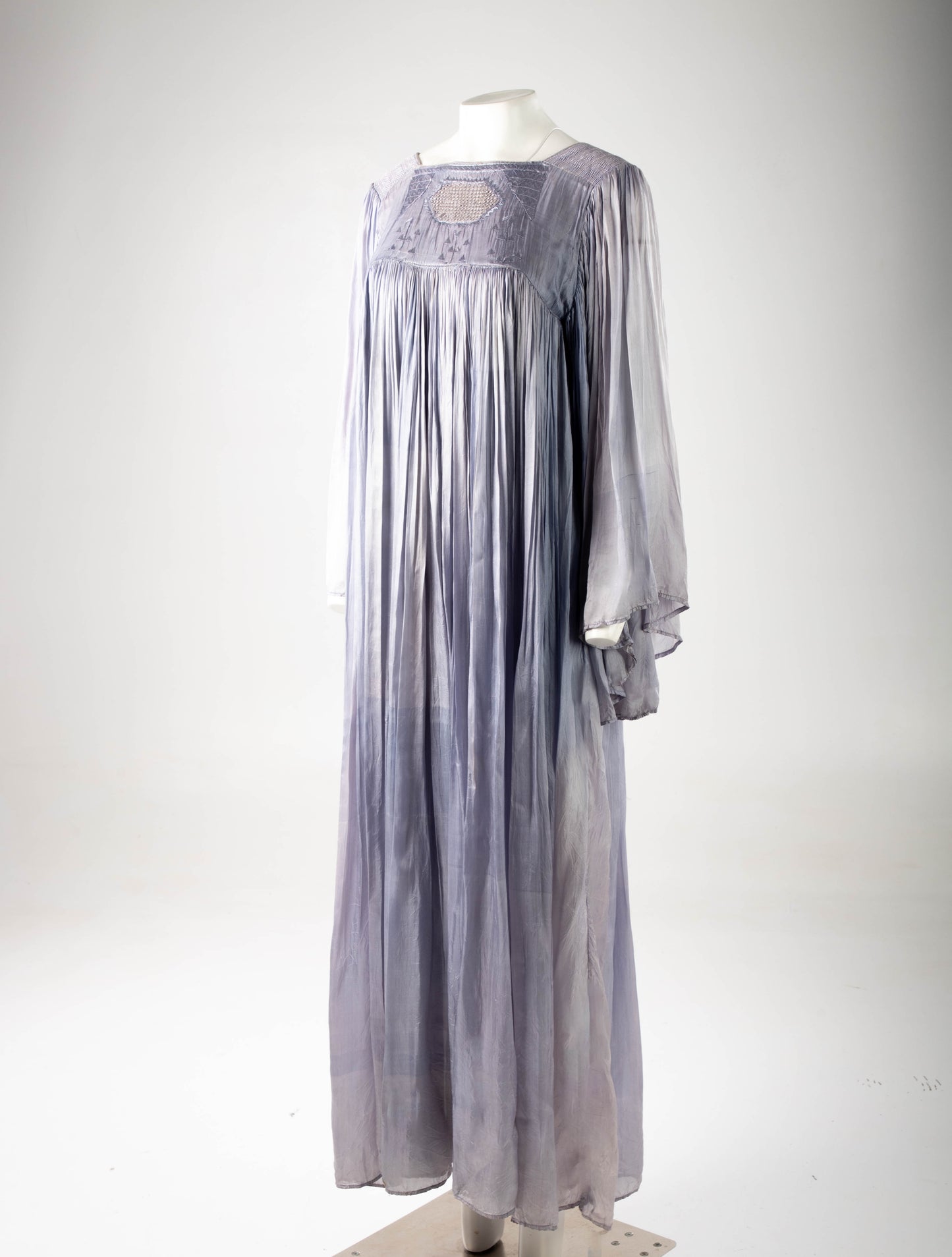 Lilac Afghan Plissé Dress Circa 1970s