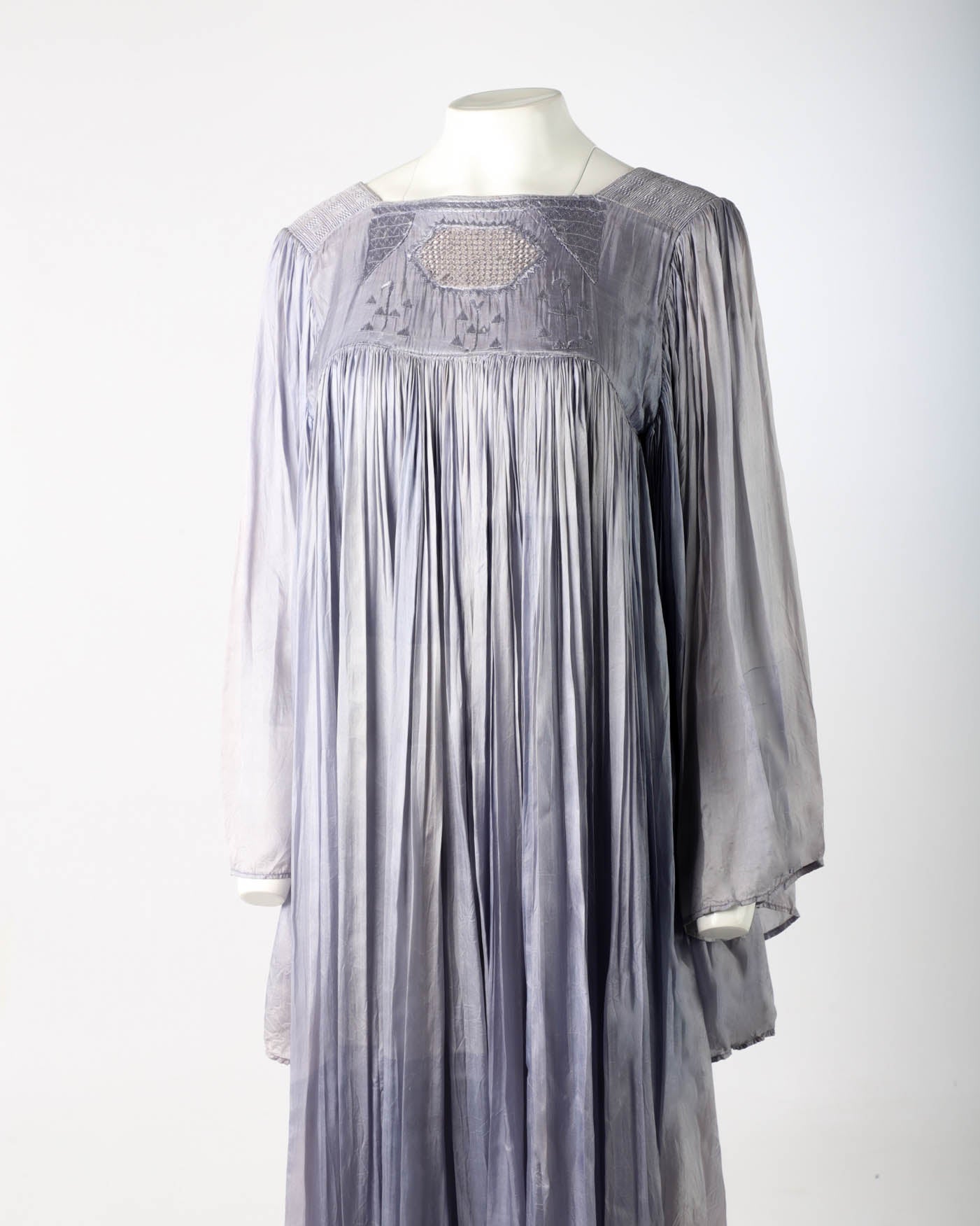 Lilac Afghan Plissé Dress Circa 1970s