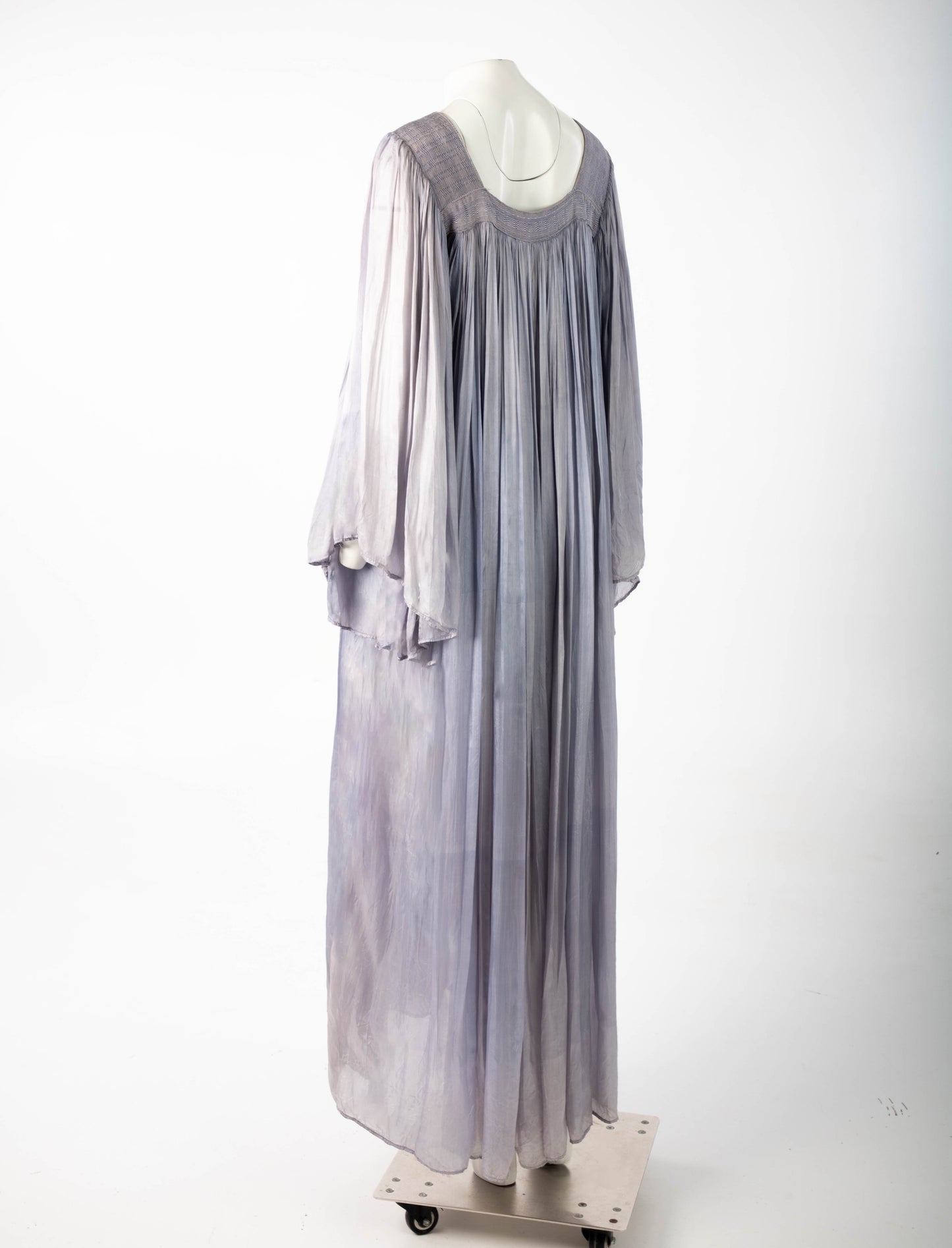 Lilac Afghan Plissé Dress Circa 1970s