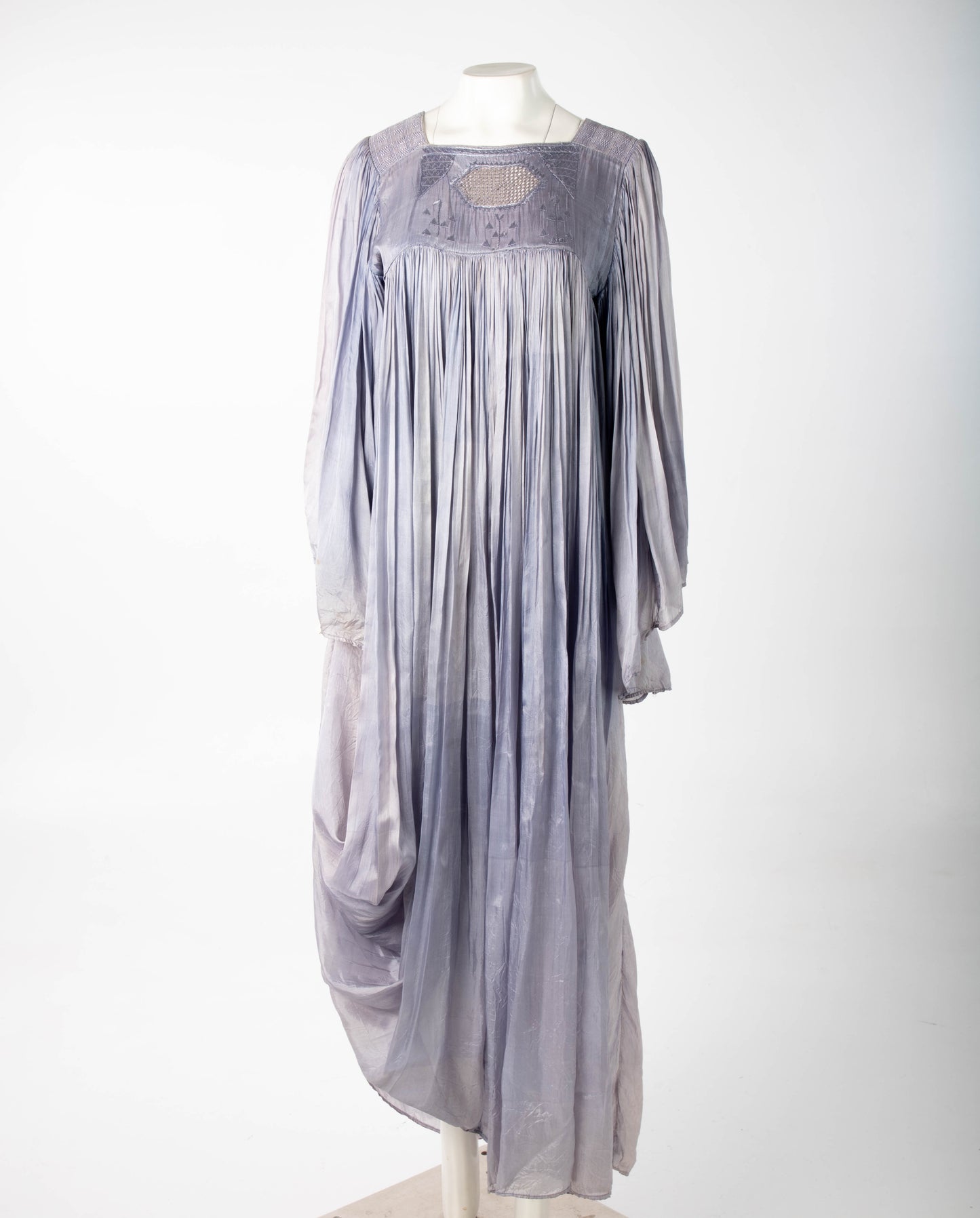 Lilac Afghan Plissé Dress Circa 1970s