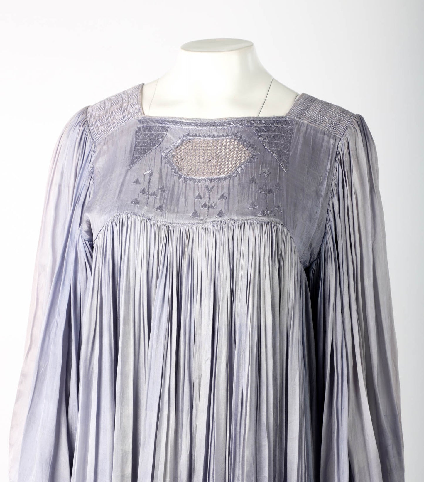 Lilac Afghan Plissé Dress Circa 1970s