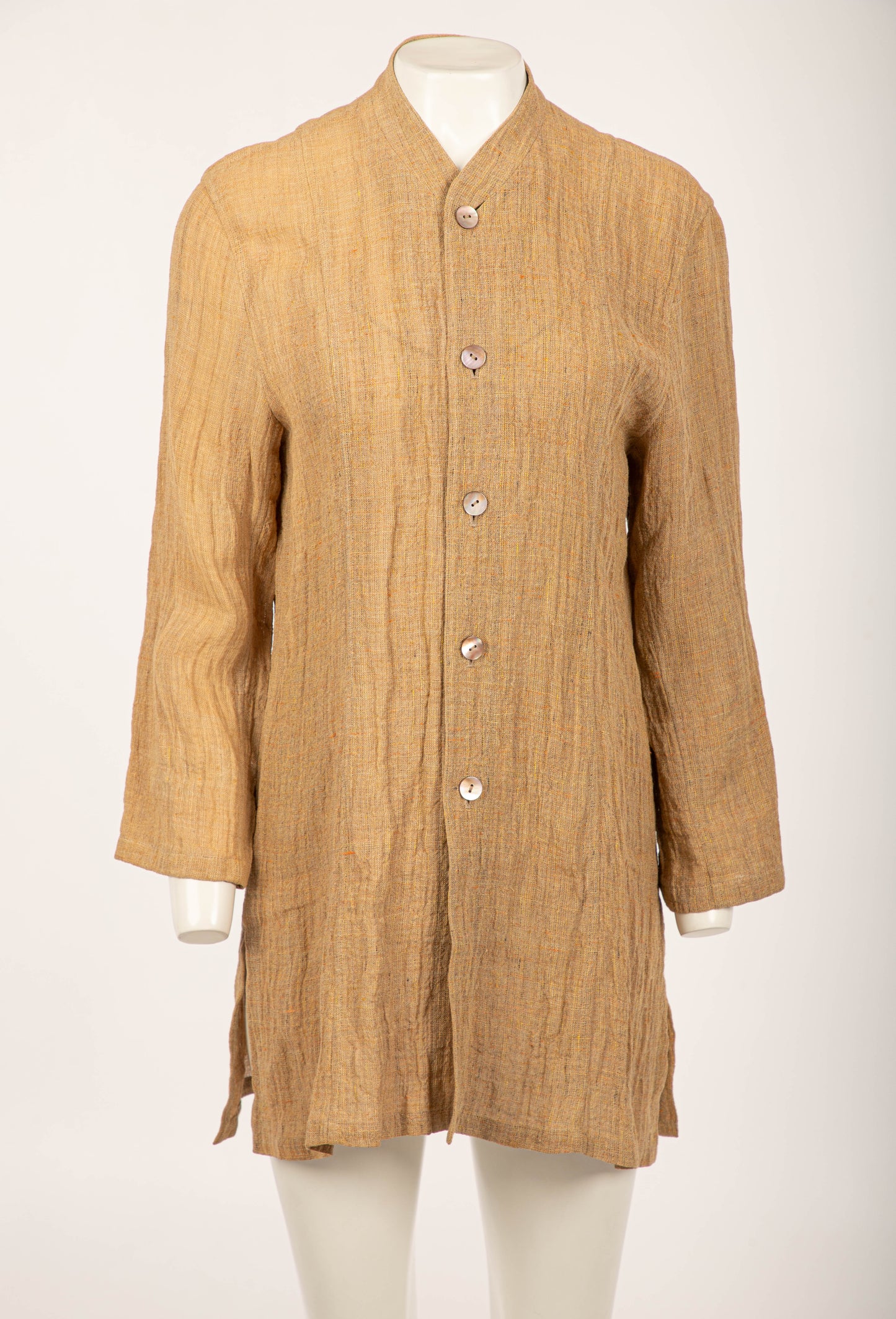 Jürgen Lehl Brown Linen Jacket