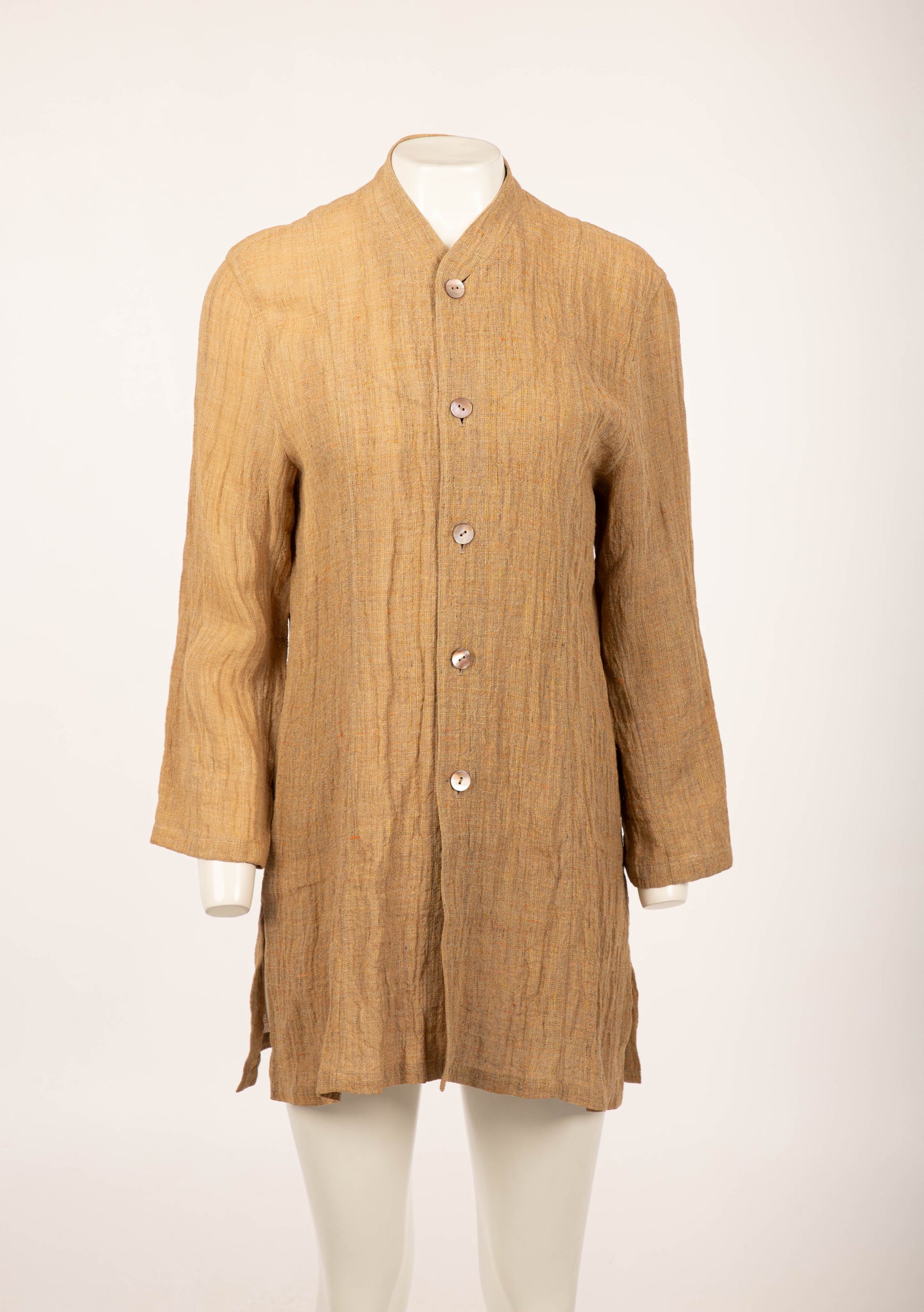 Jürgen Lehl Brown Linen Jacket