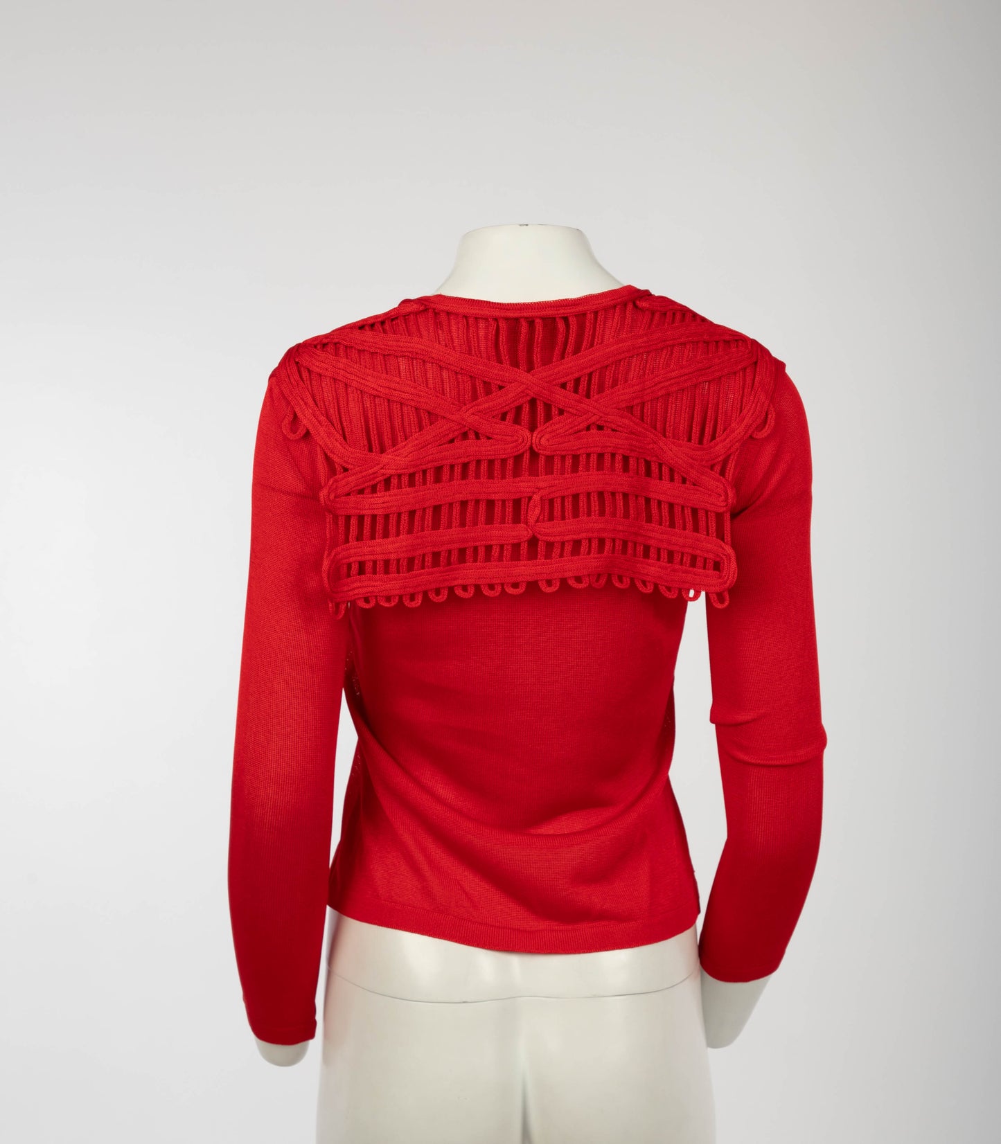 Cerini Red Lattice Sailor Jumper