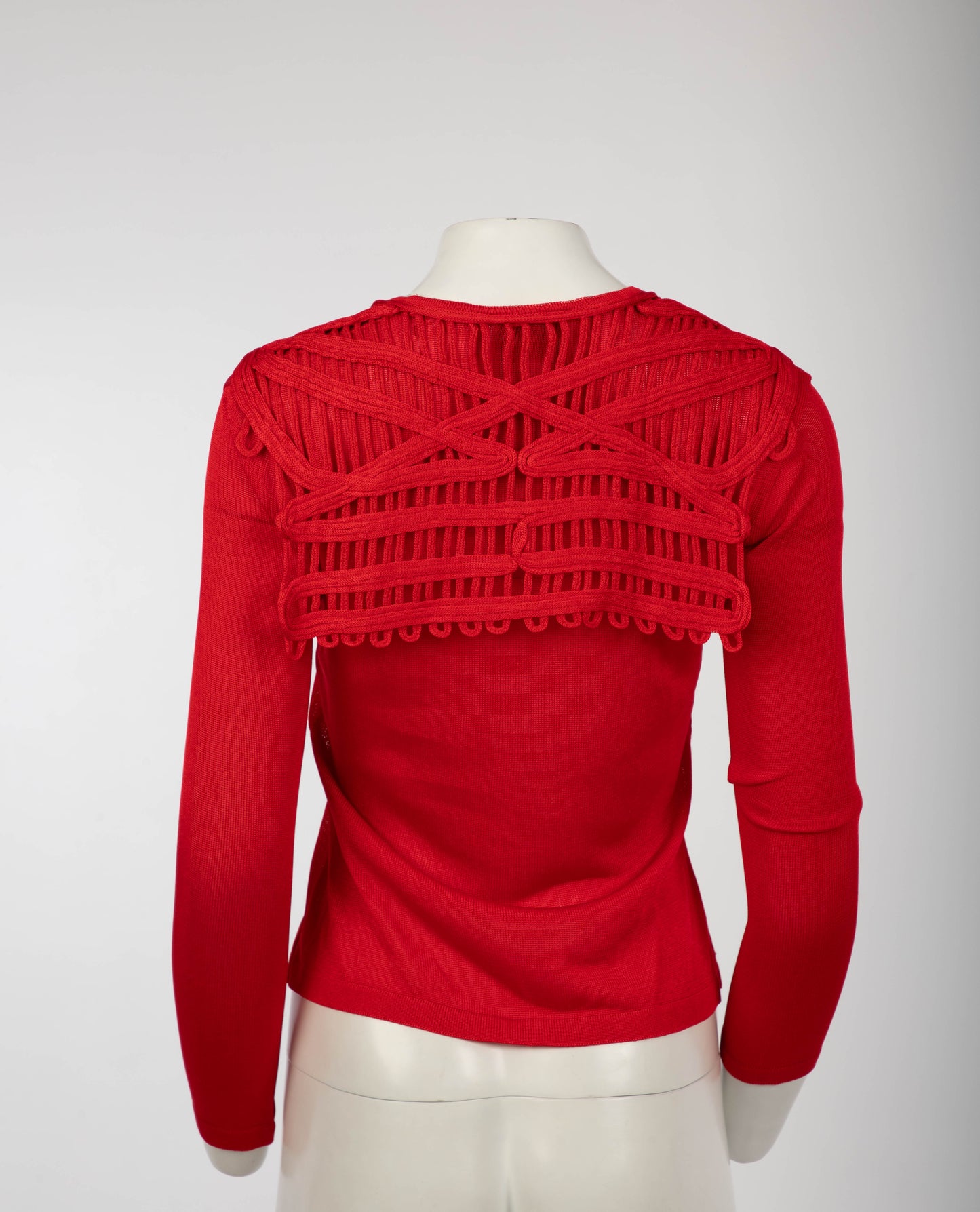 Cerini Red Lattice Sailor Jumper