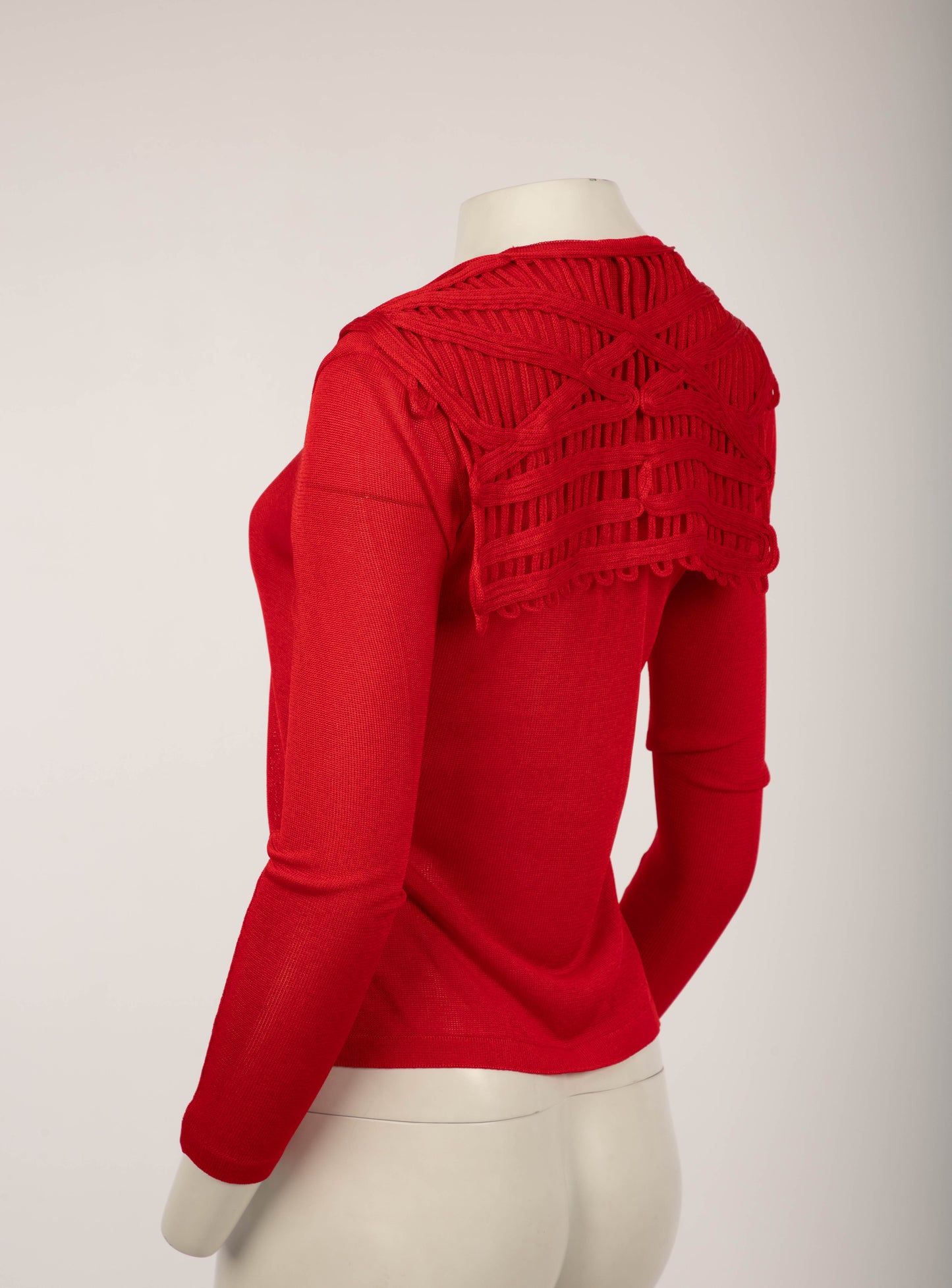 Cerini Red Lattice Sailor Jumper