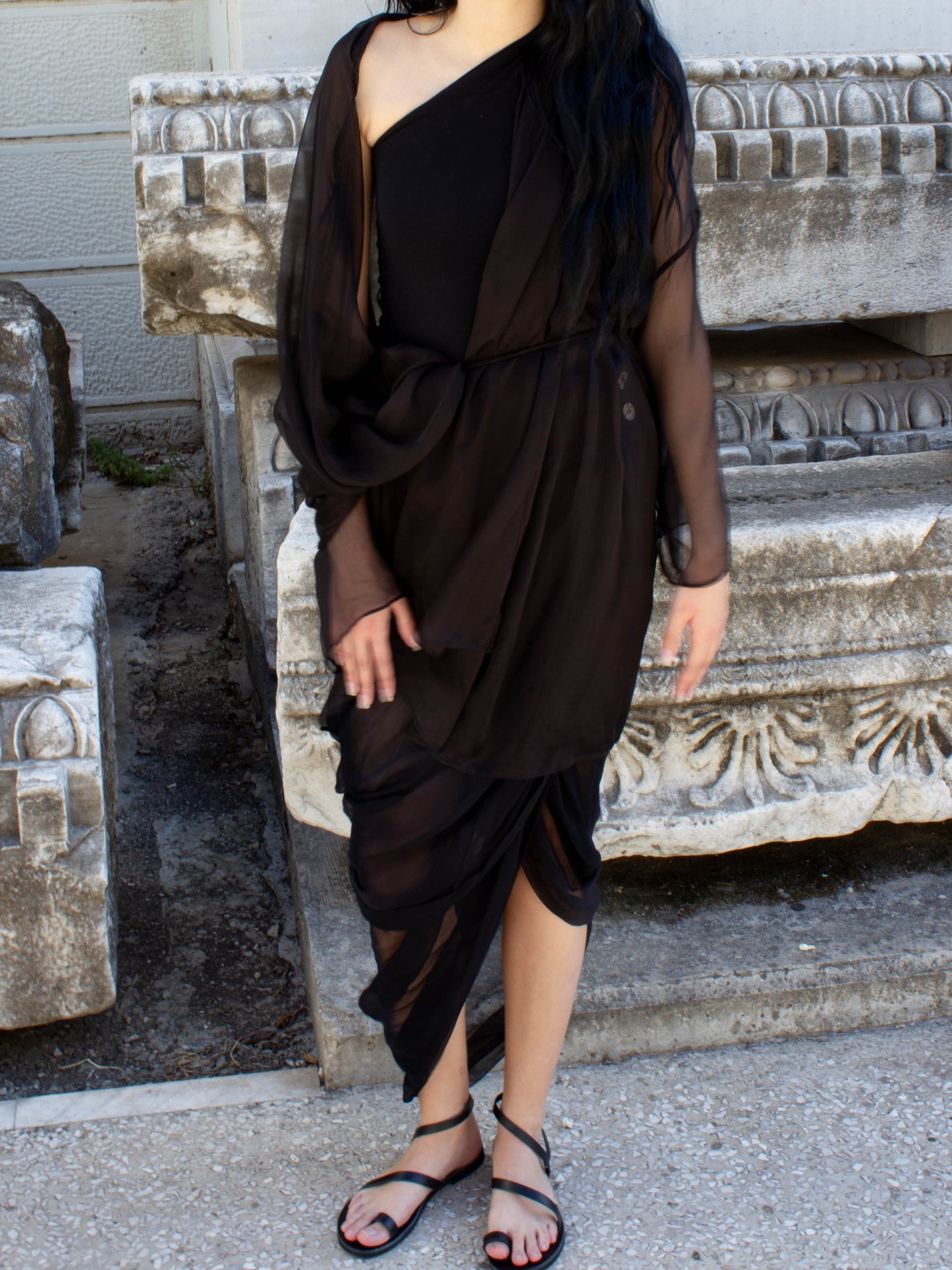 Celia Phillips Black Silk 'Acheron' Jacket