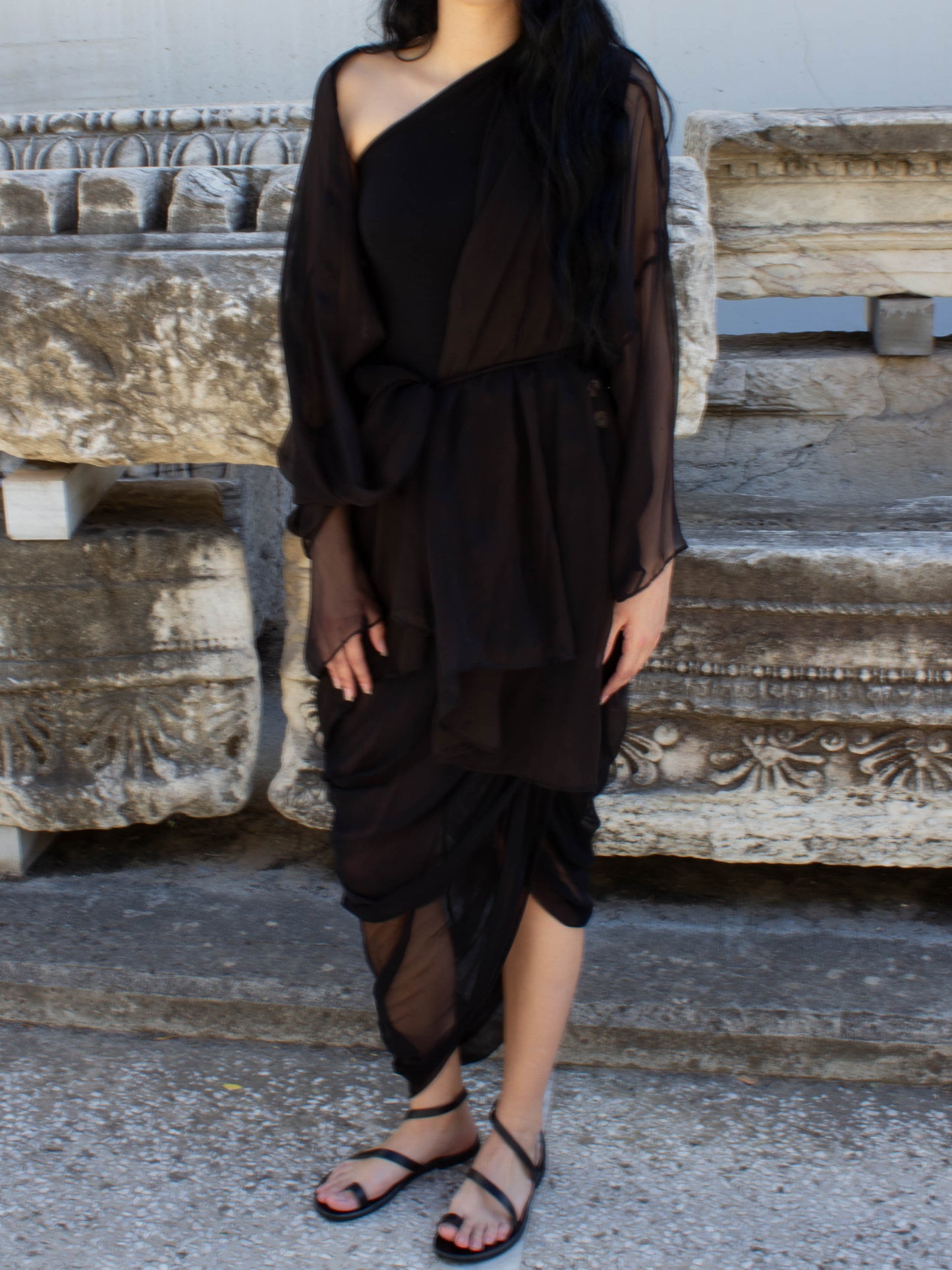 Celia Phillips Black Silk 'Acheron' Jacket