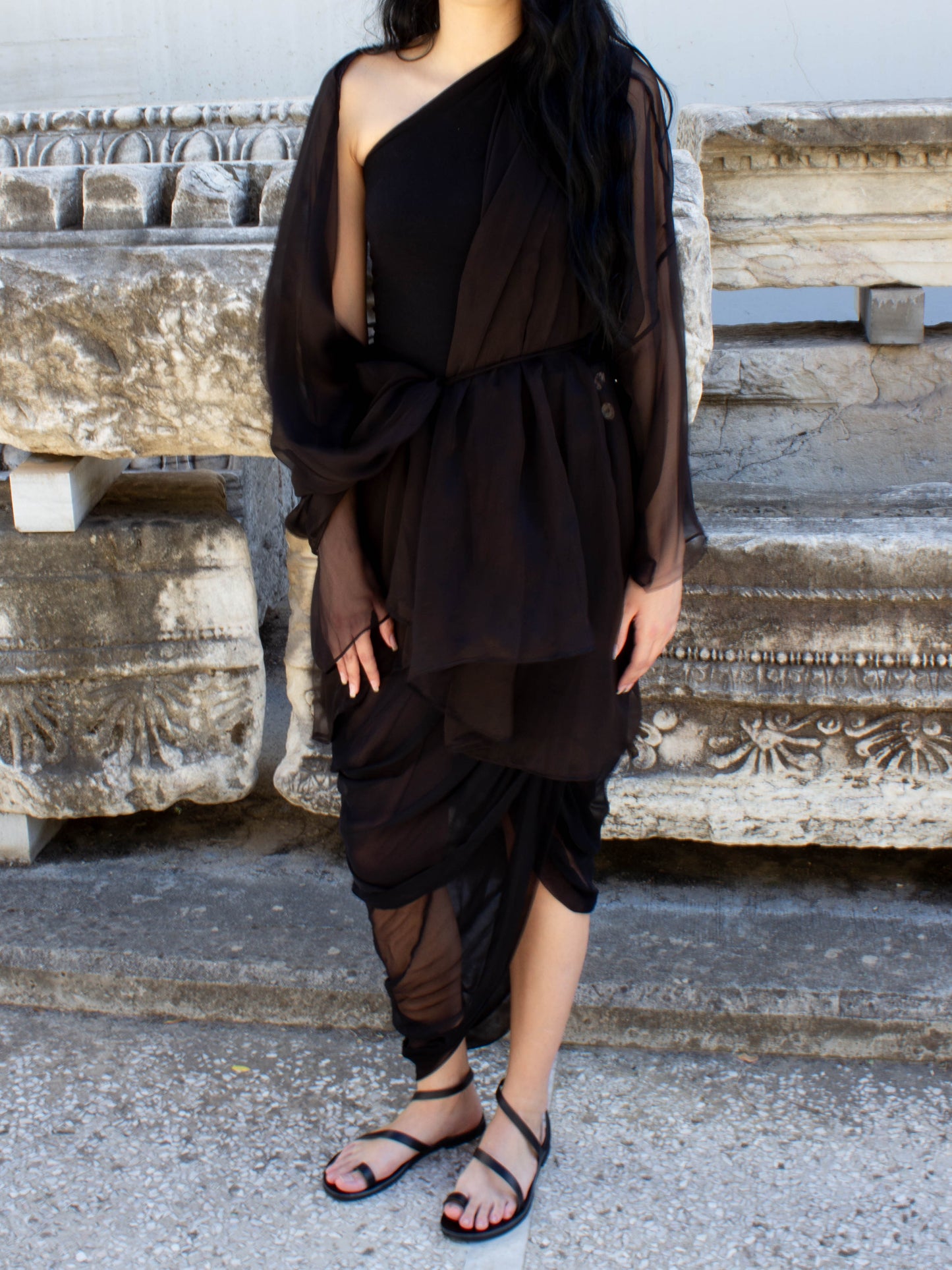 Celia Phillips Black Silk 'Acheron' Jacket