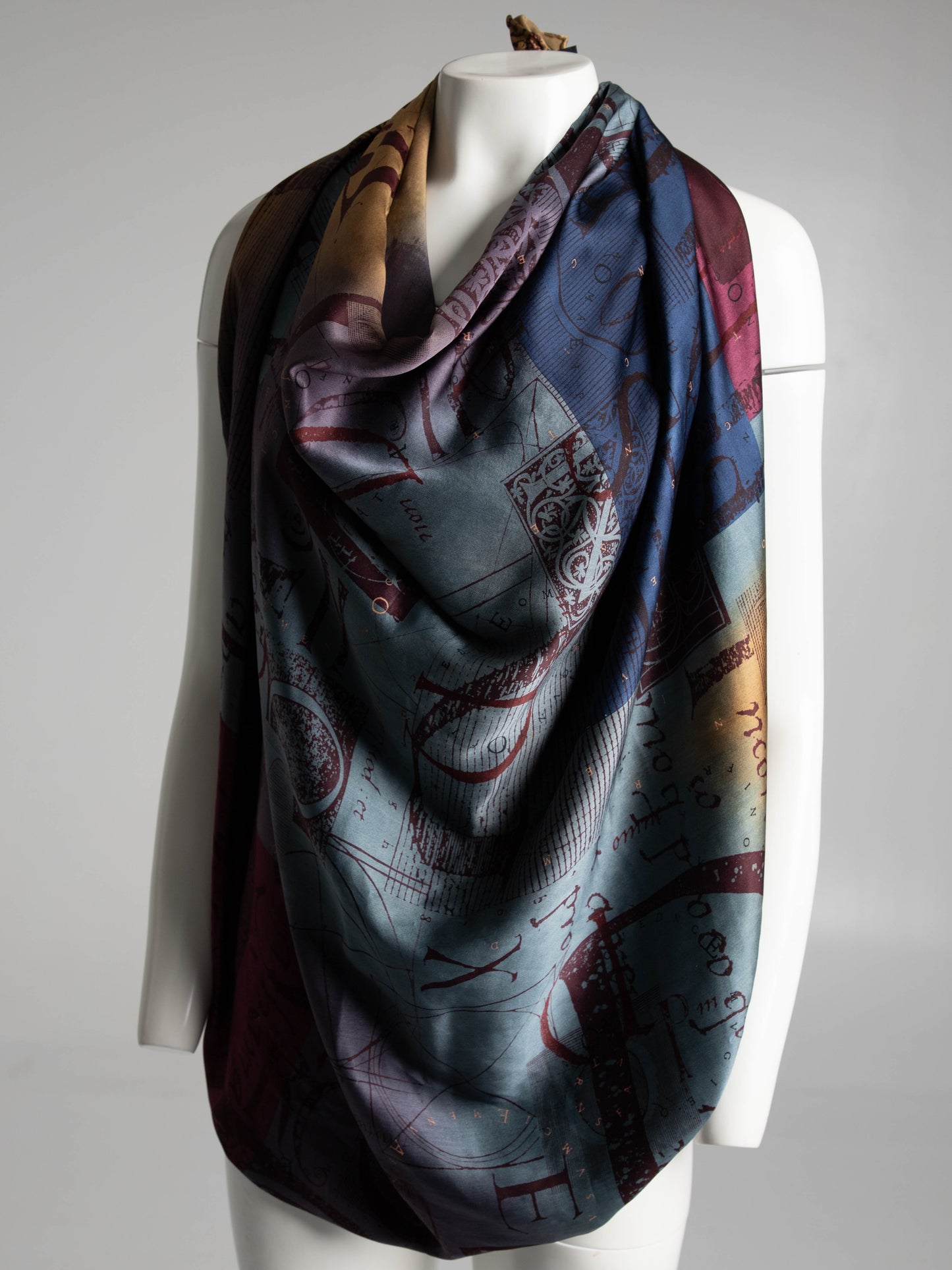 Neil Bottle Silk Screen Printed Scarf