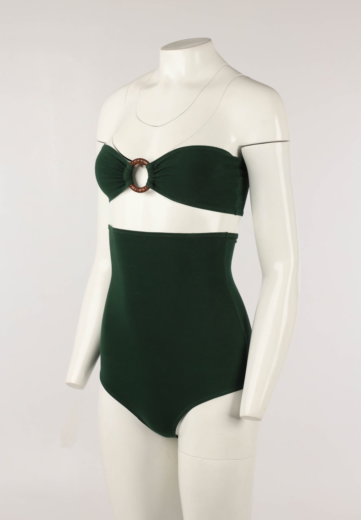 Romeo Gigli Mare Dark Green Two Piece Circa 90s