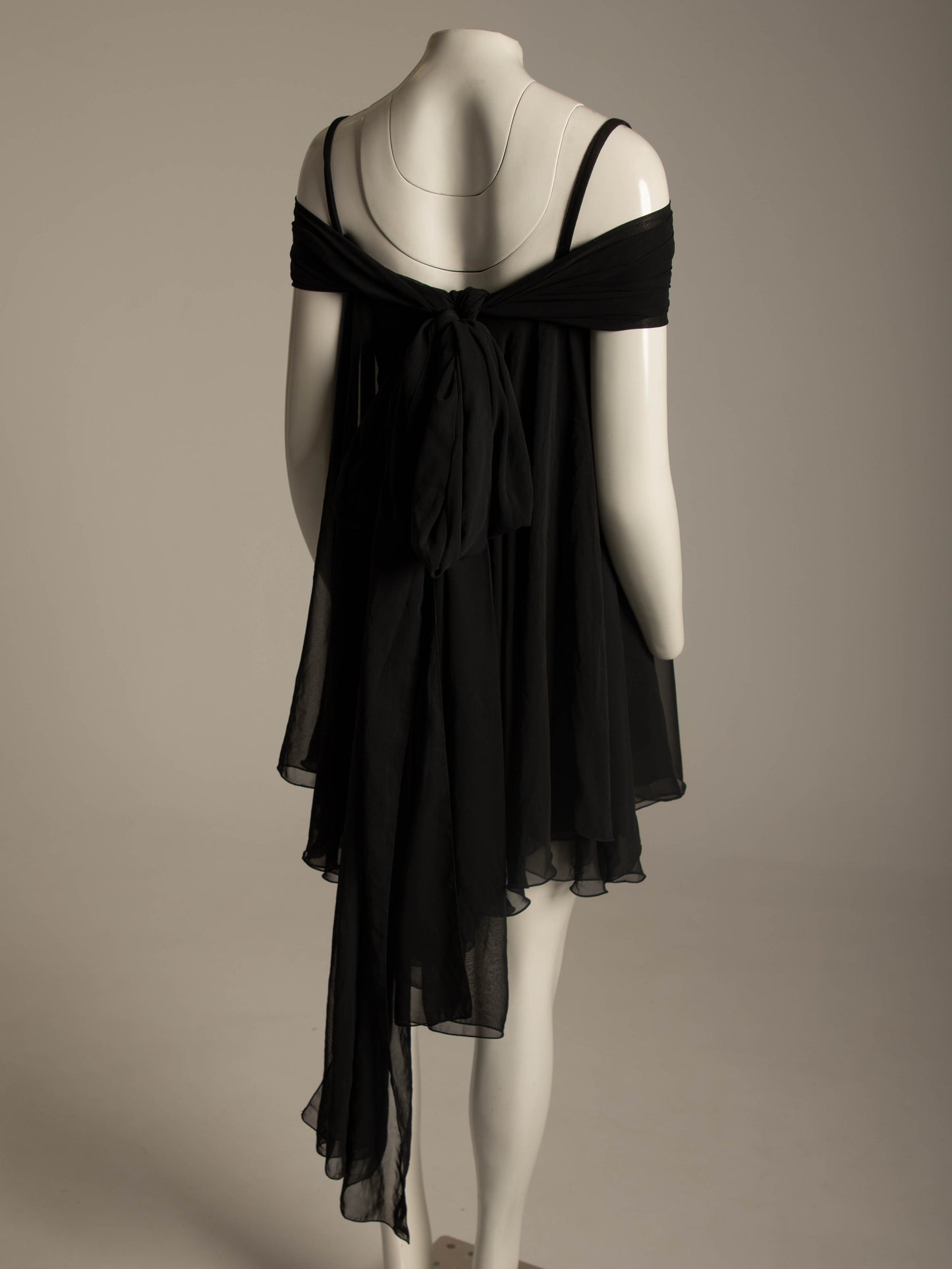 Dolce & Gabbana S/S 1991 Black Dress with Scarves