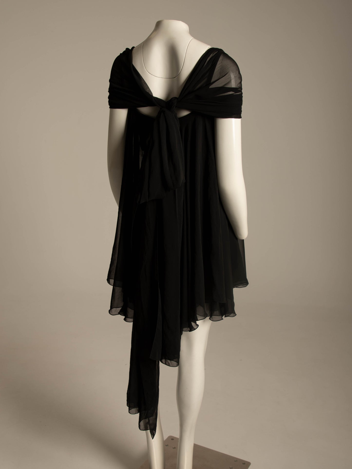 Dolce & Gabbana S/S 1991 Black Dress with Scarves