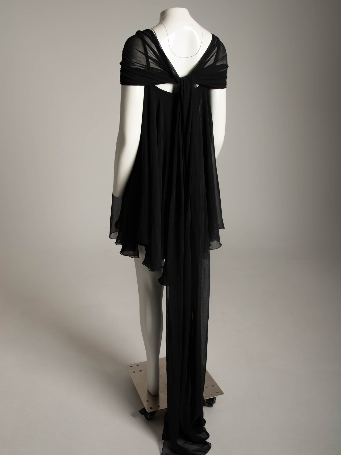 Dolce & Gabbana S/S 1991 Black Dress with Scarves