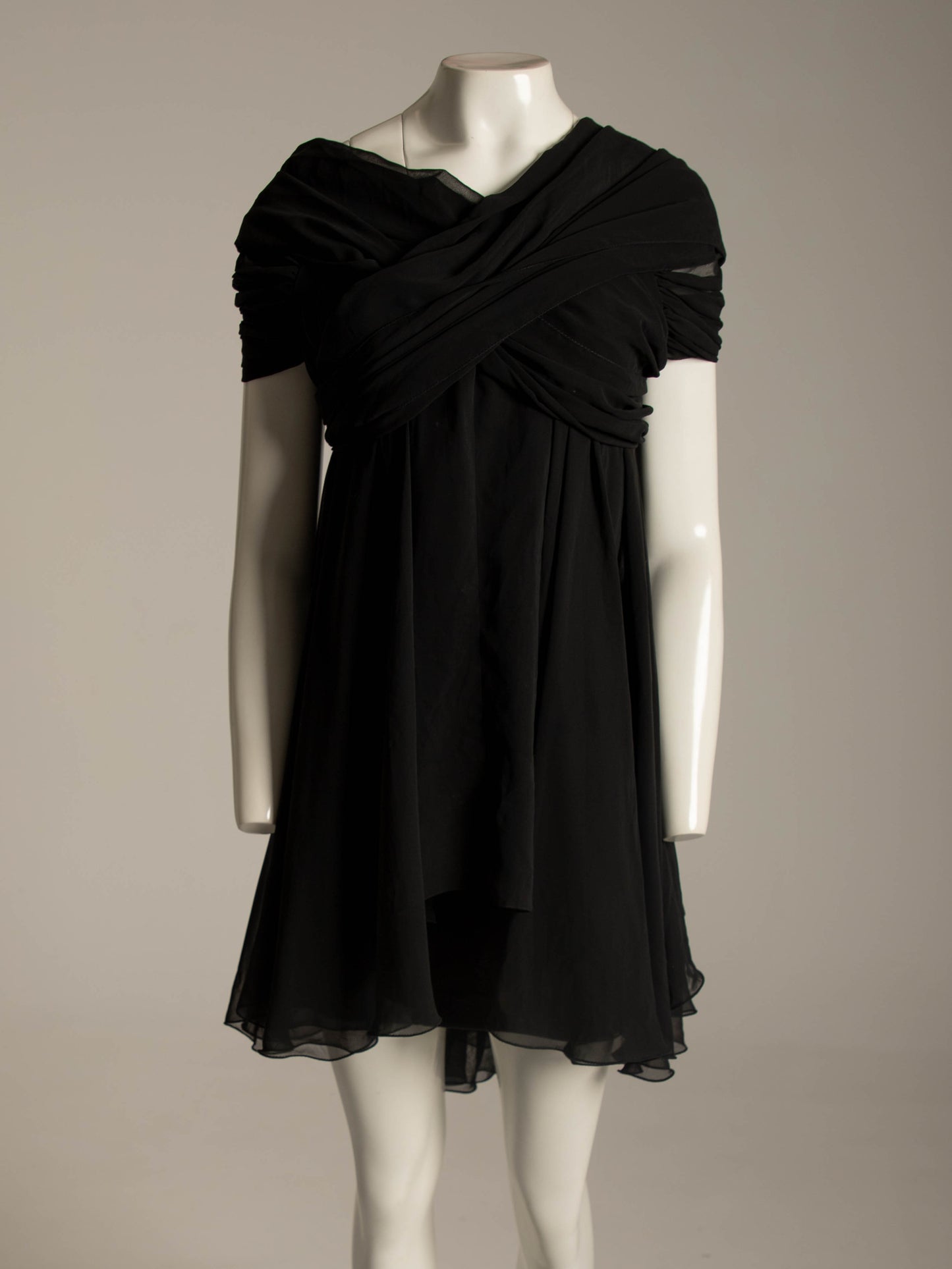 Dolce & Gabbana S/S 1991 Black Dress with Scarves