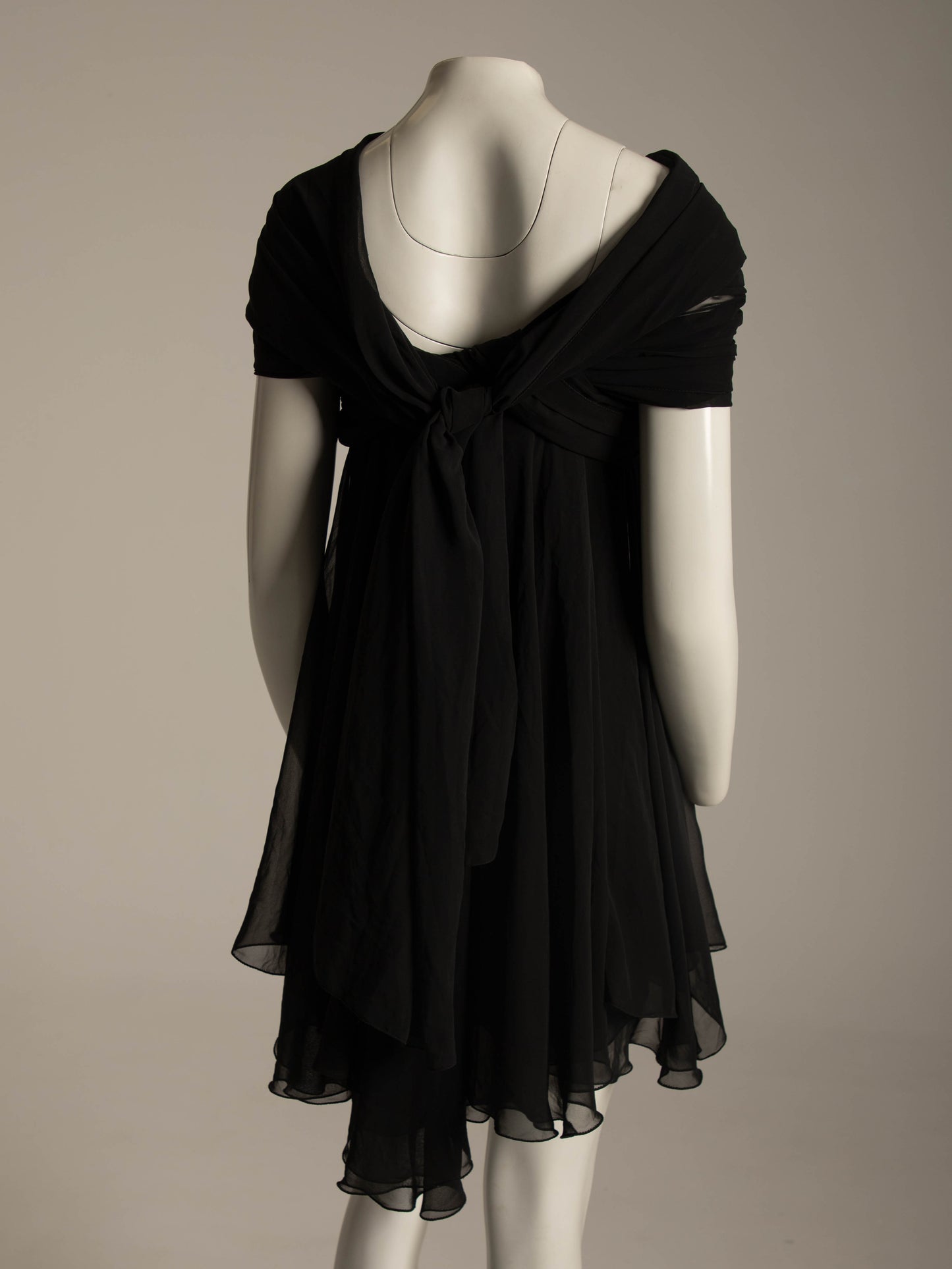 Dolce & Gabbana S/S 1991 Black Dress with Scarves