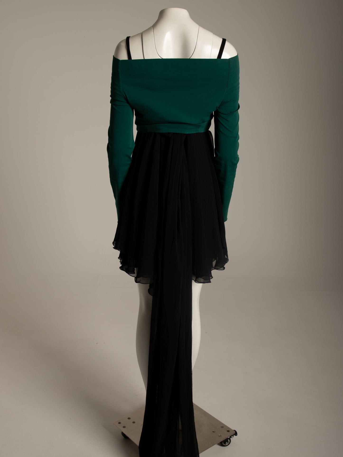 Dolce & Gabbana S/S 1991  Dark Green Stretch Cotton Top