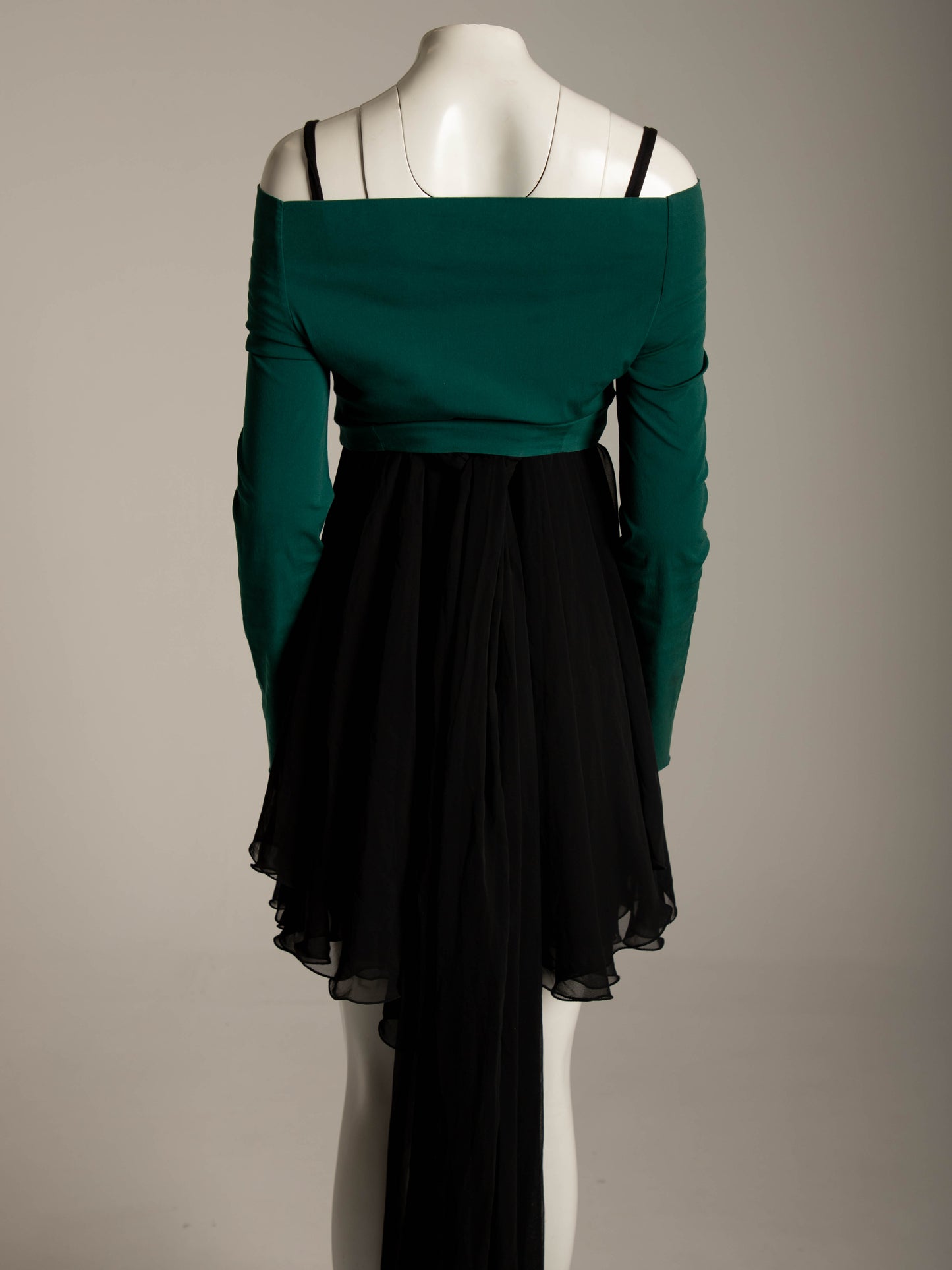 Dolce & Gabbana S/S 1991  Dark Green Stretch Cotton Top