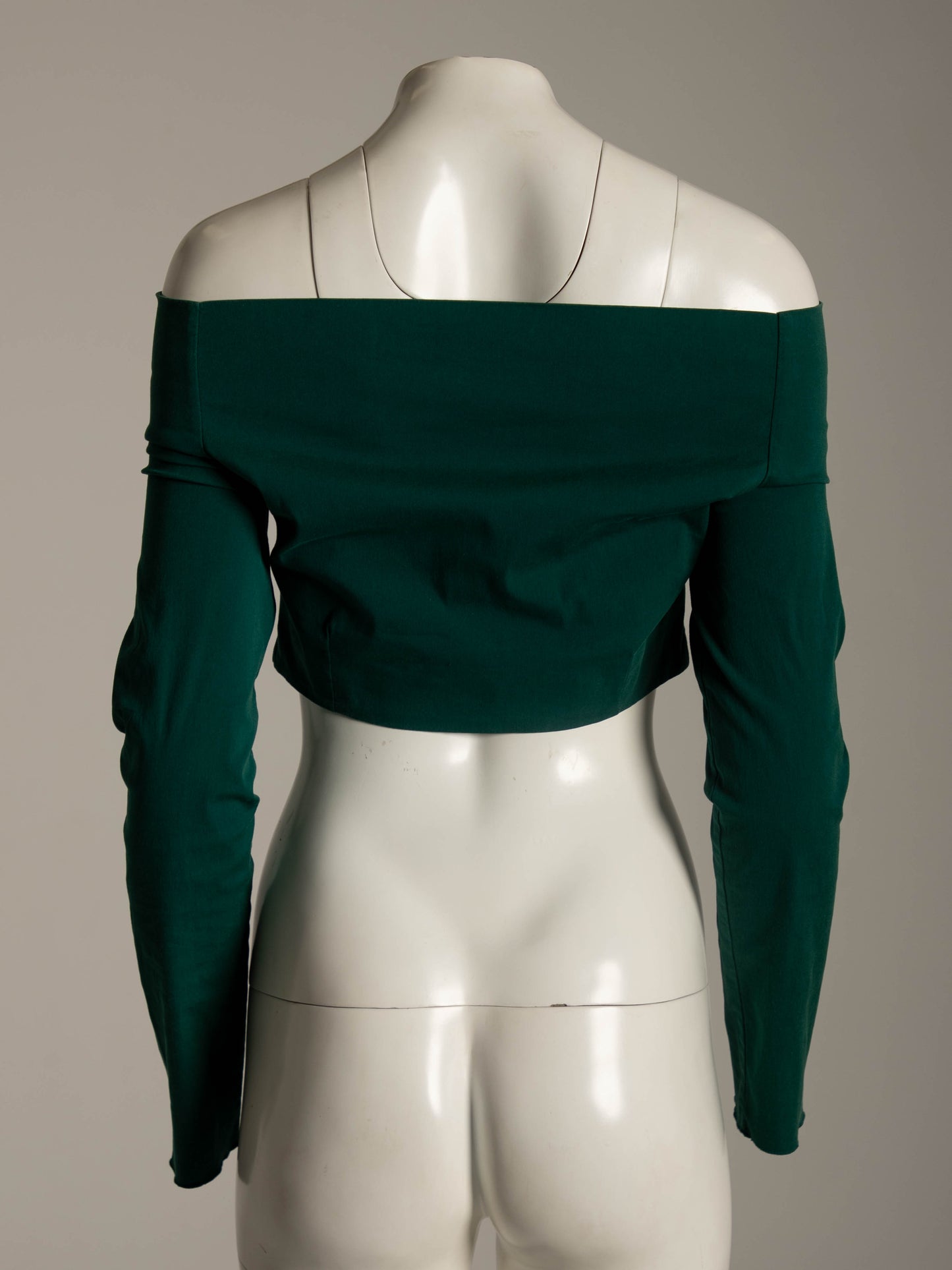 Dolce & Gabbana S/S 1991  Dark Green Stretch Cotton Top