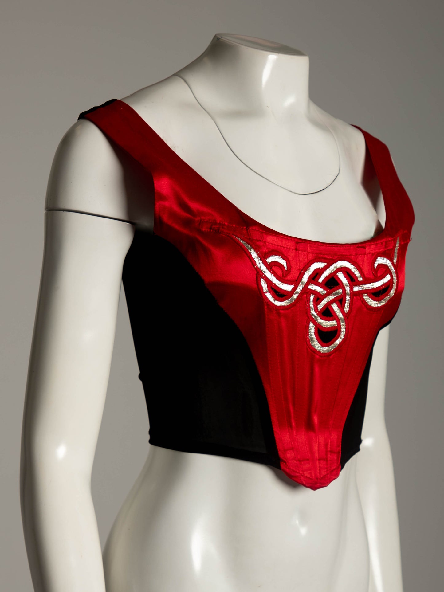 Gaile McConaghie Medieval Magick Red Embroidered Corset