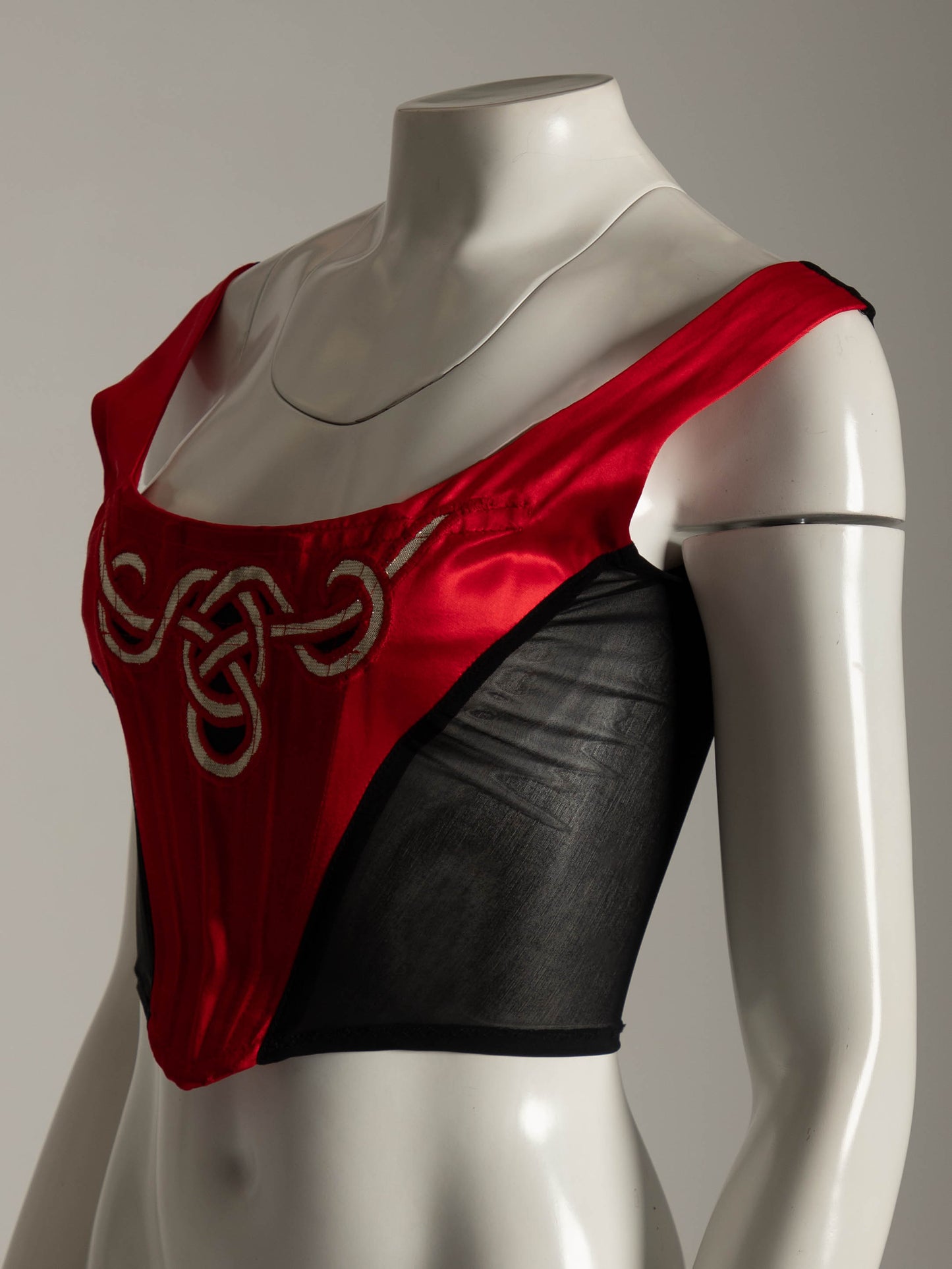 Gaile McConaghie Medieval Magick Red Embroidered Corset