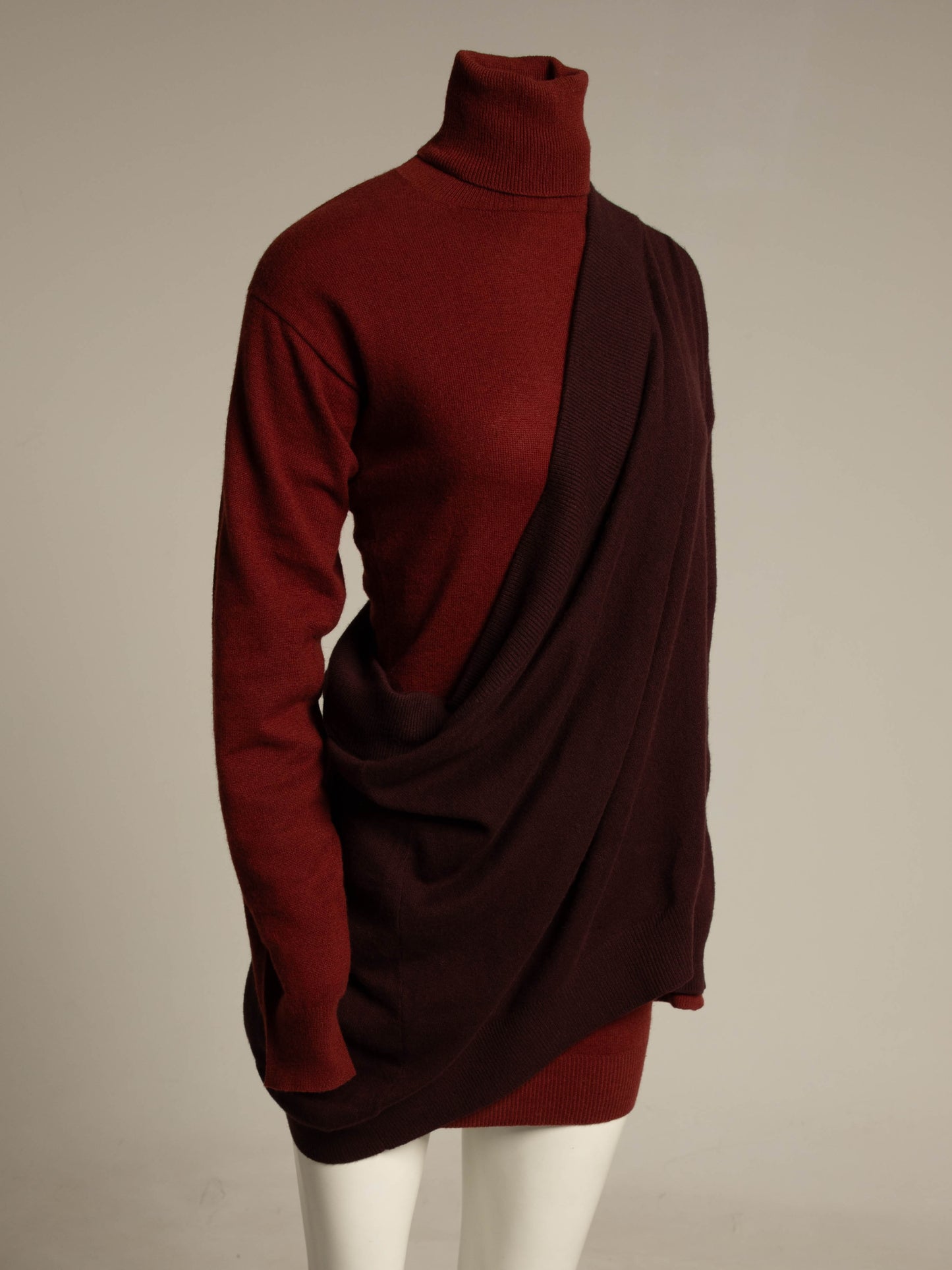 Romeo Gigli A/W 1991 Three Piece Asymmetric Cashmere Jumper Set