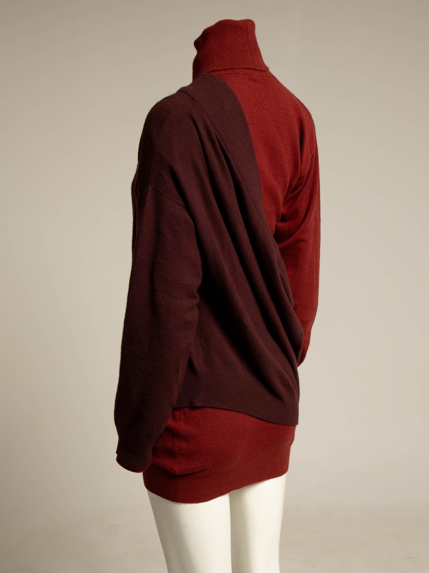 Romeo Gigli A/W 1991 Three Piece Asymmetric Cashmere Jumper Set